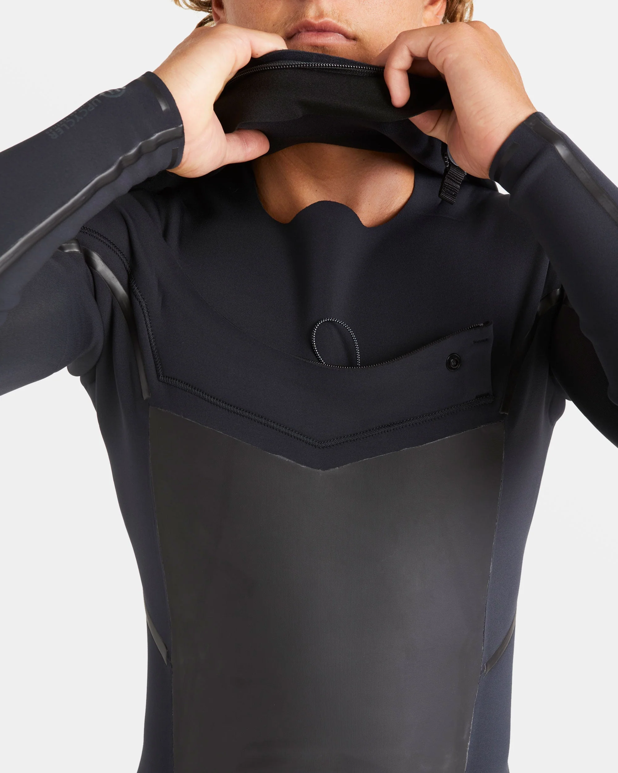 Mens 3/2mm Absolute Natural Chest Zip Steamer Wetsuit - Image 4
