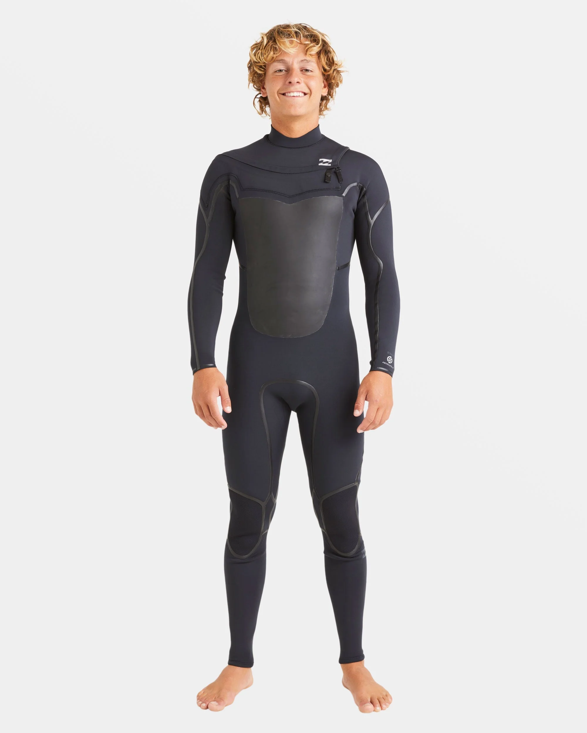 Mens 3/2mm Absolute Natural Chest Zip Steamer Wetsuit - Image 7