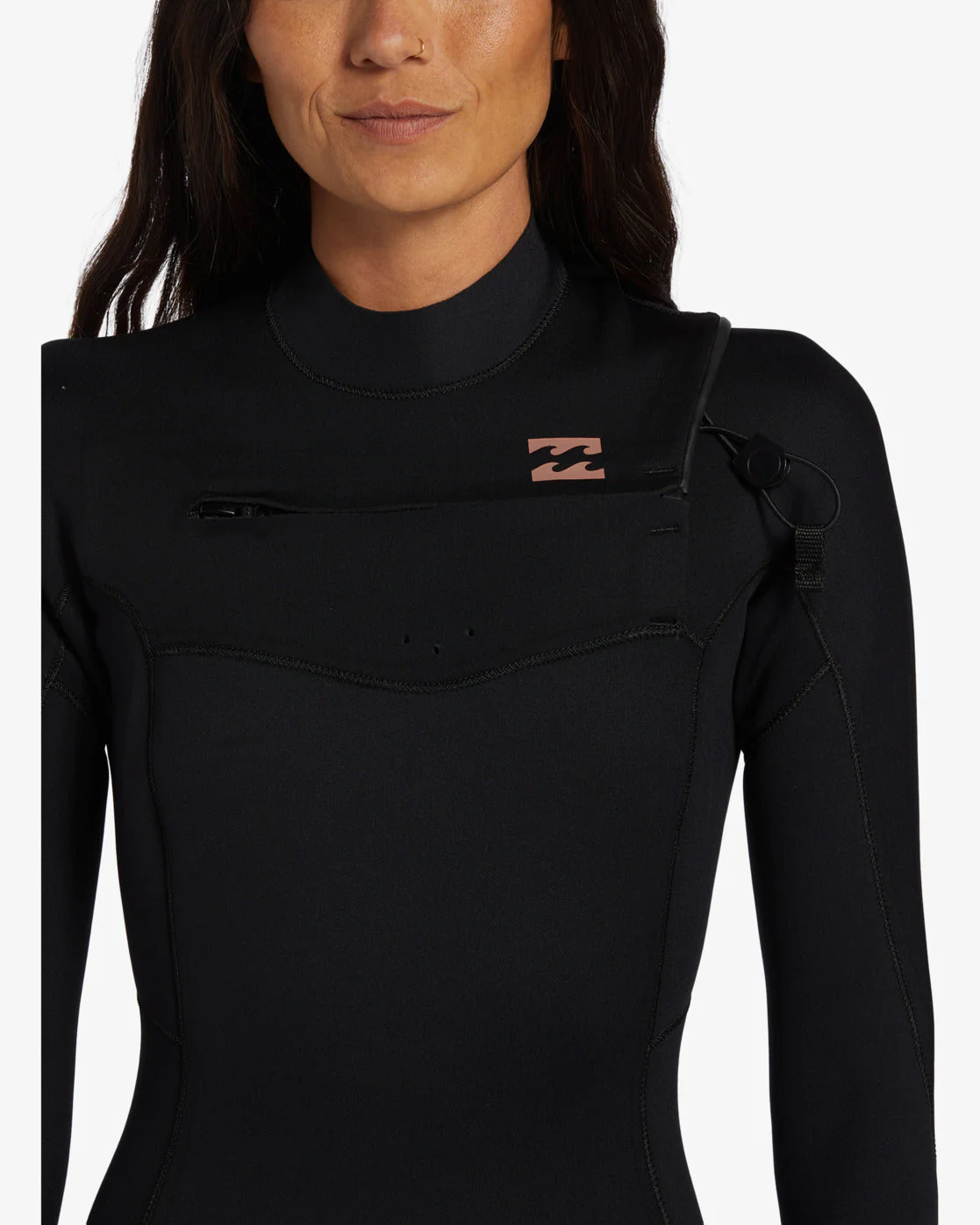 3/2mm Foil GBS Chest Zip Wetsuit - Black - Image 4