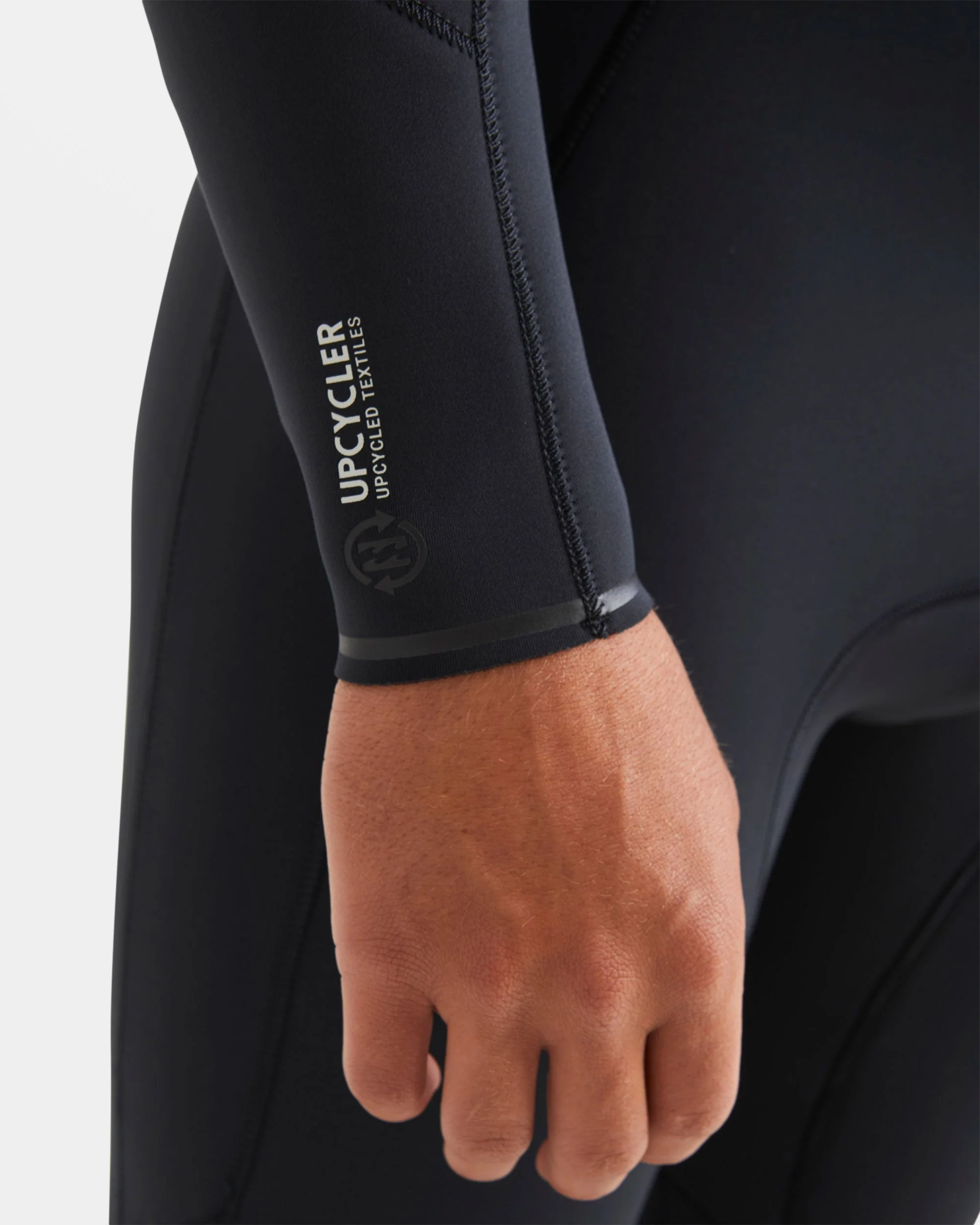 4/3mm Absolute Natural Upcycler GBS Chest Zip Wetsuit - Black - Image 6