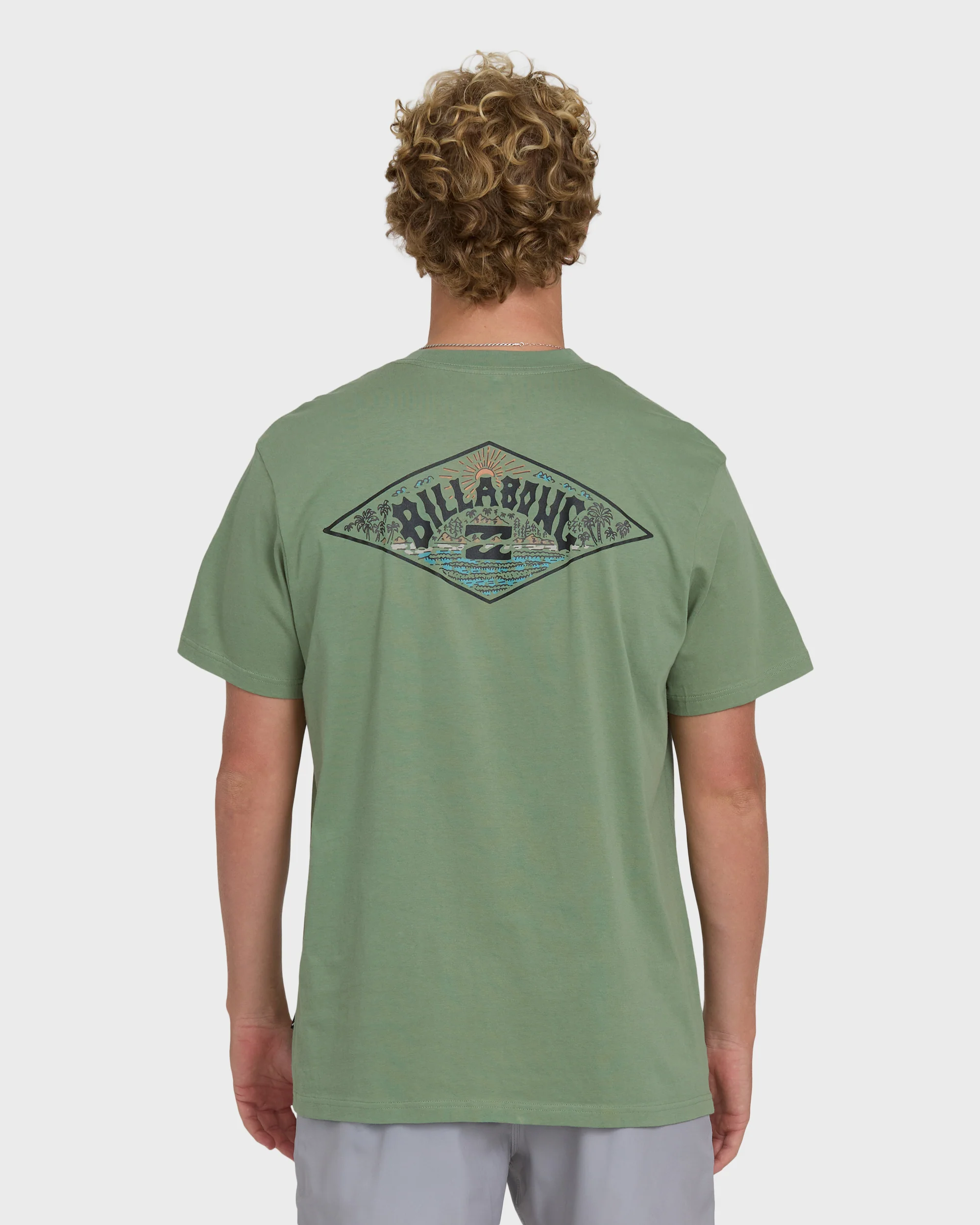 A/Div Arch Premium Short Sleeve Knit T-Shirt - Hedge Green - Image 2