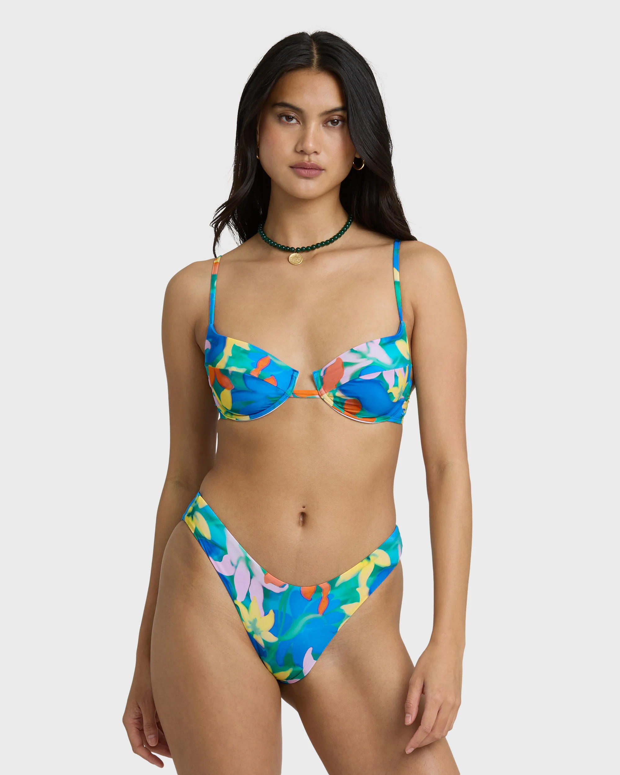 Agua Flores Bondi Medium Bikini Bottom - Blue Multi - Image 3
