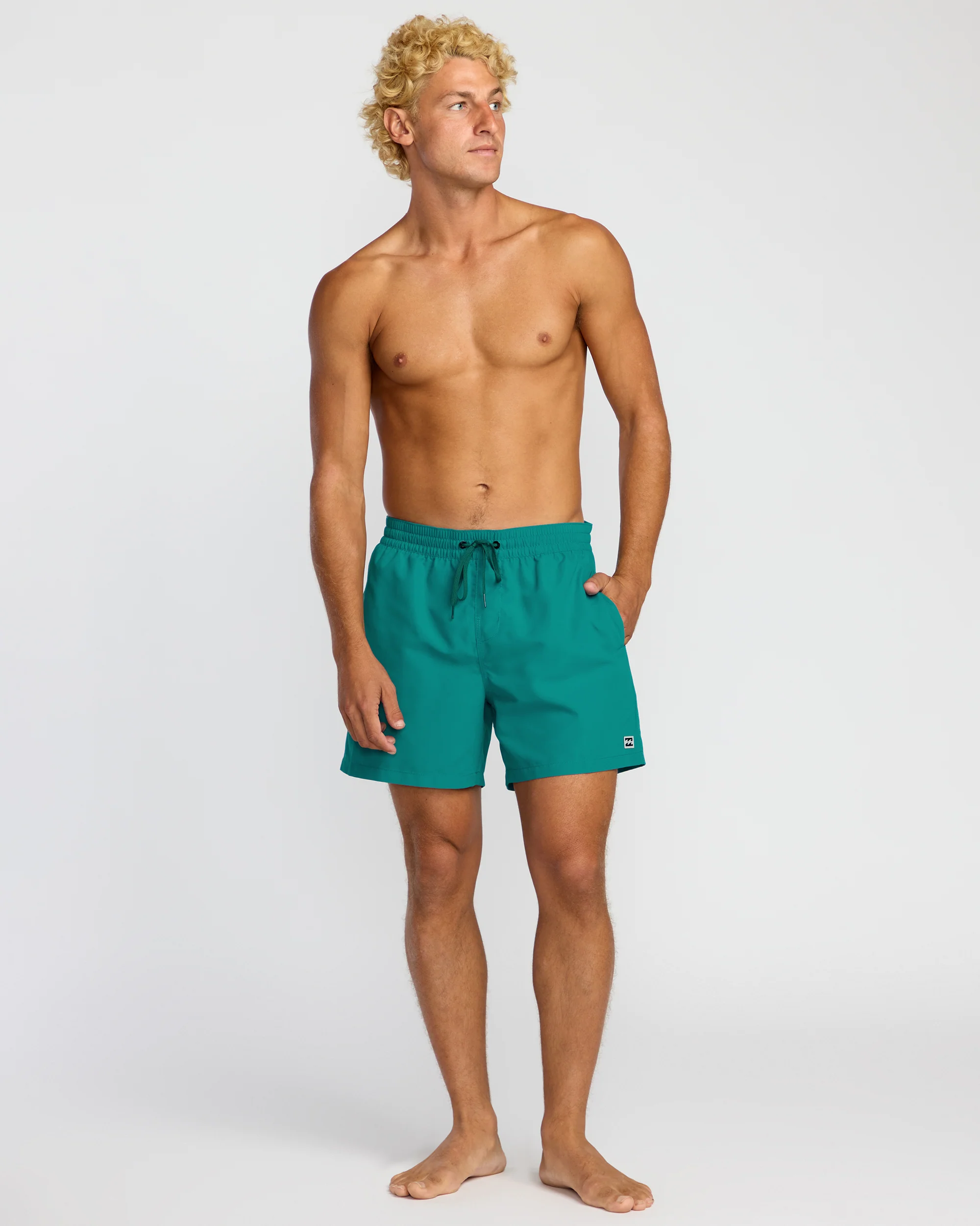 All Day Laybacks 16" Trunks - Real Teal - Image 5