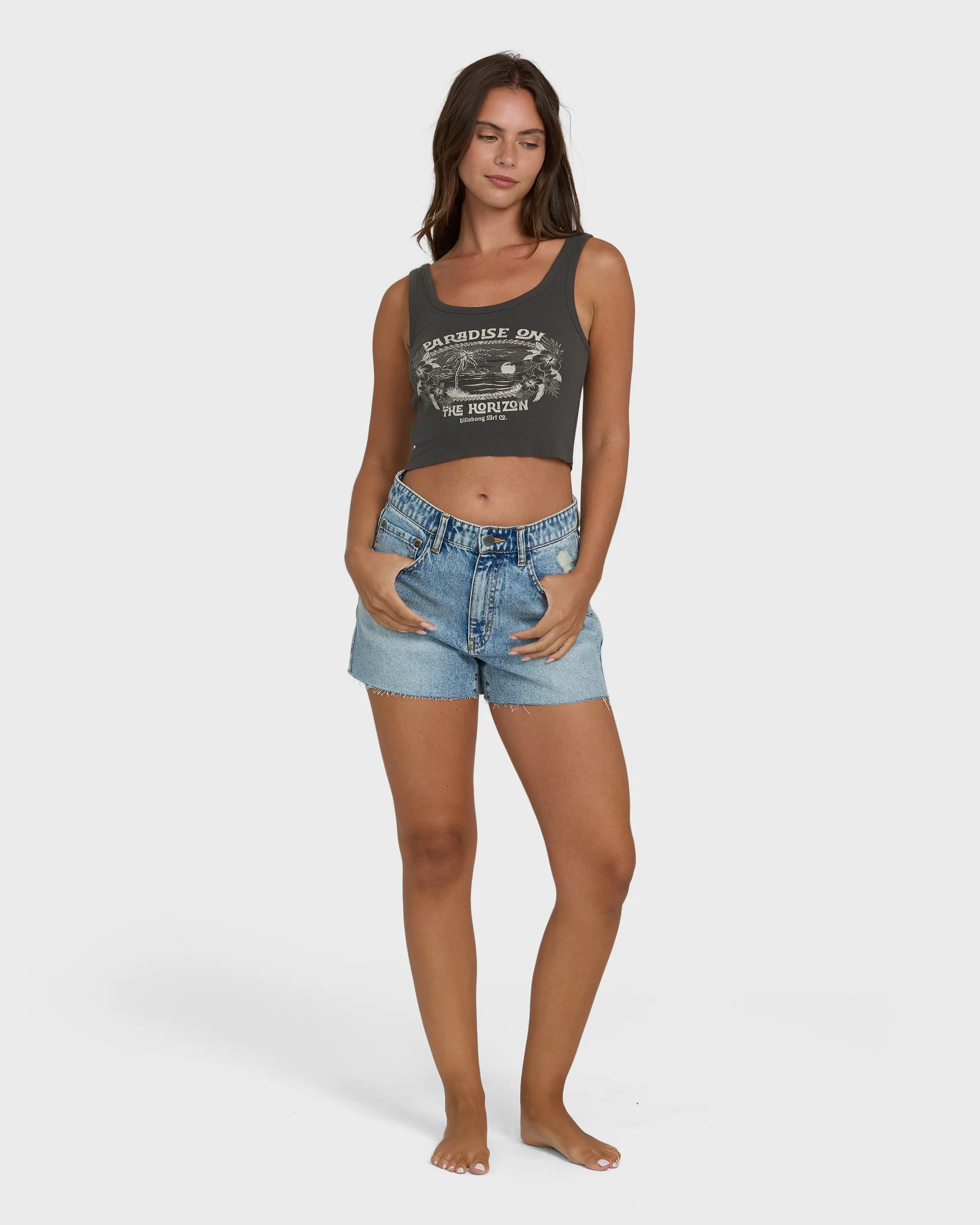 All Day Paradise Tank Top - Off Black - Image 4