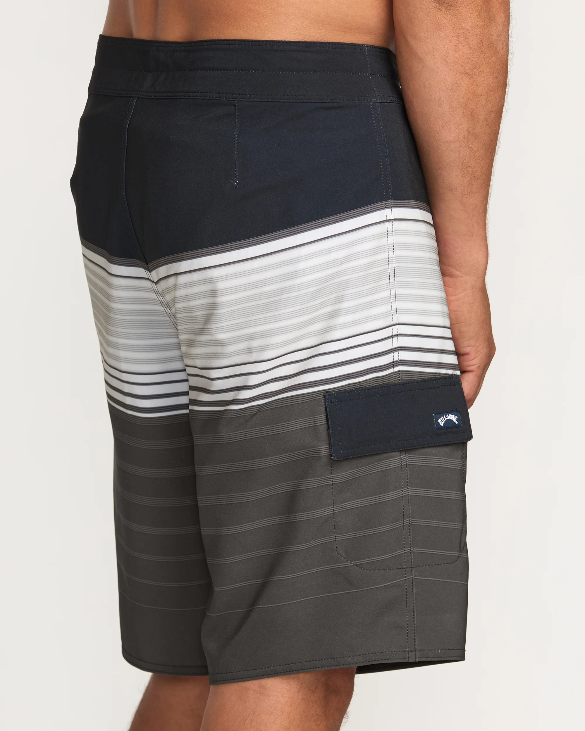 All Day Stripe Pro Performance 20" Boardshorts - Pewter - Image 8