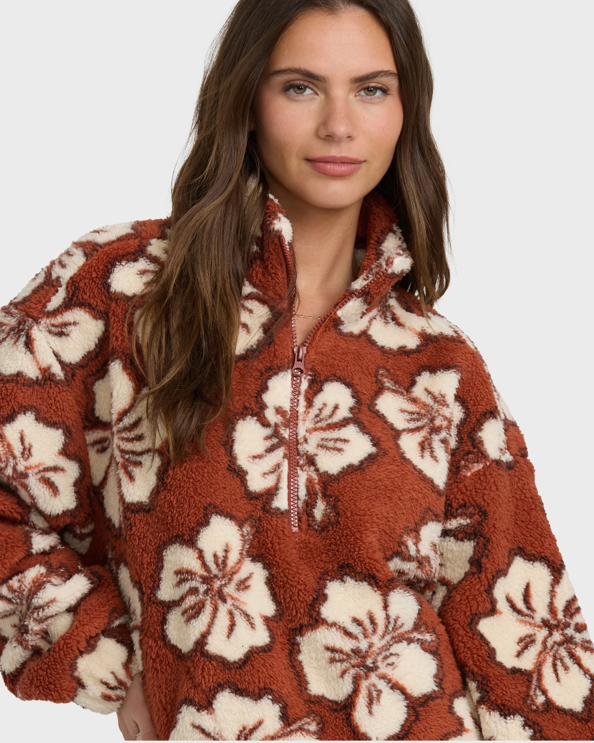 All The Time Sherpa Half Zip Sweatshirt - Sedona - Image 4