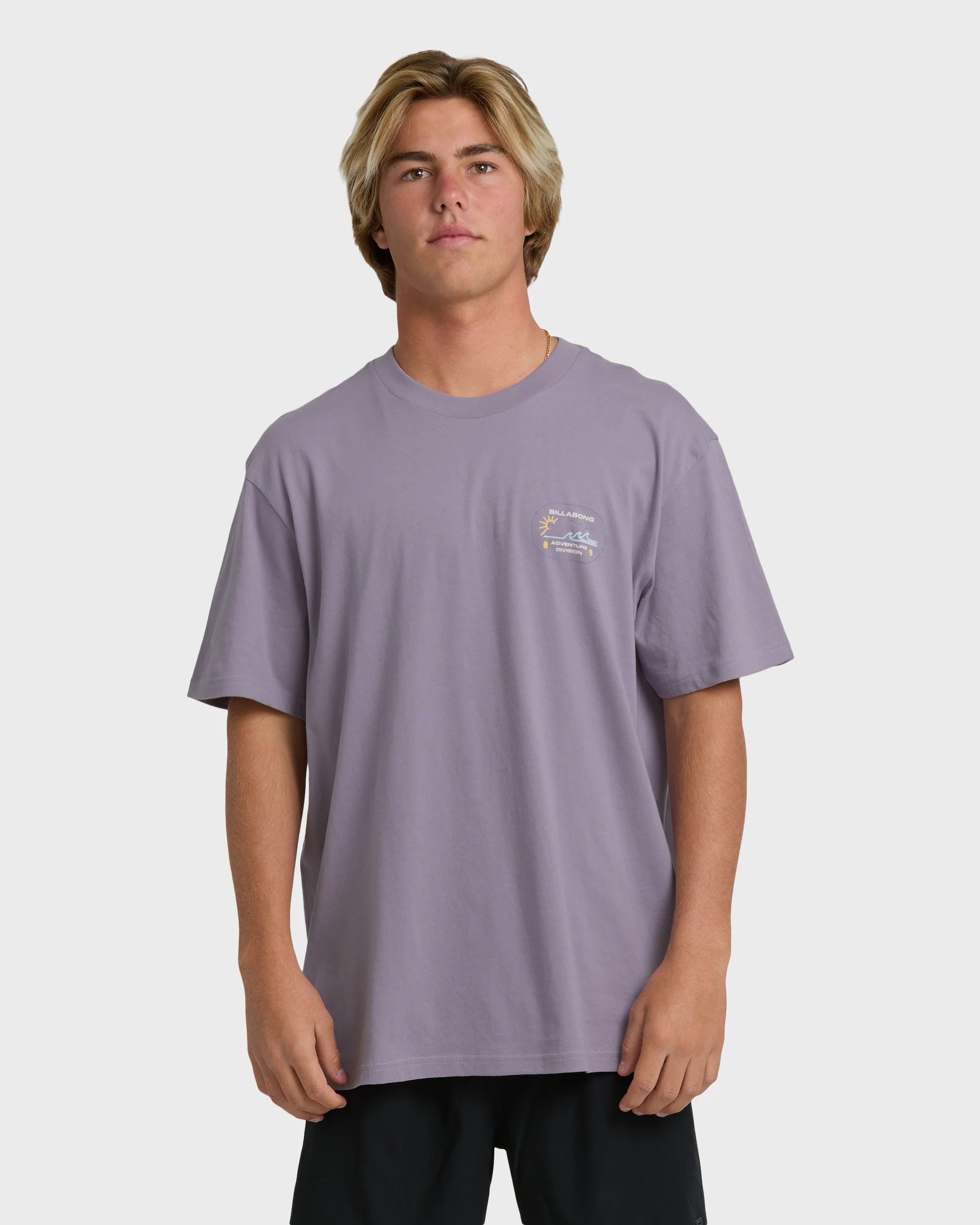 Andes Adiv Premium Short Sleeve T-Shirt - Purple Ash - Image 2