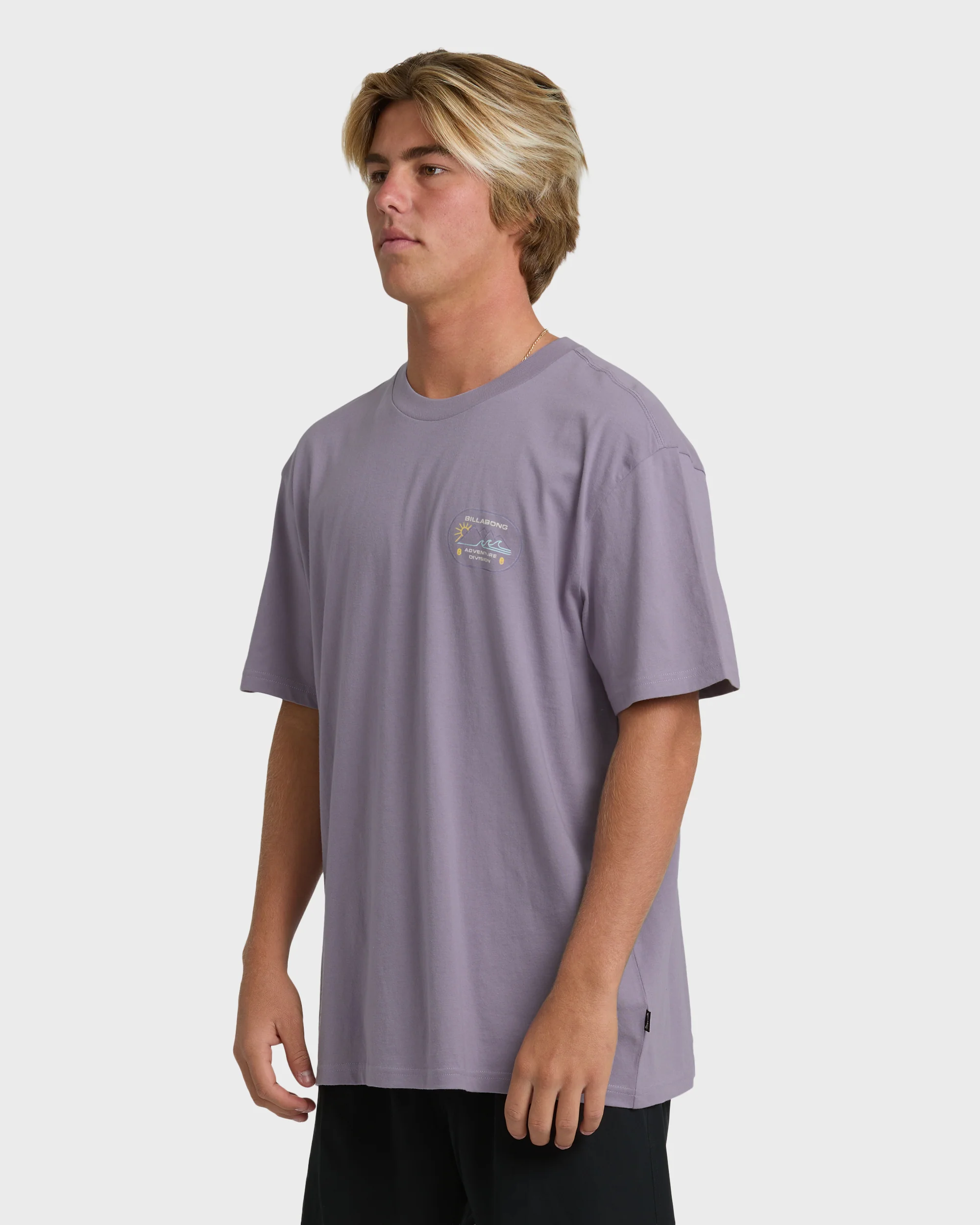 Andes Adiv Premium Short Sleeve T-Shirt - Purple Ash - Image 3