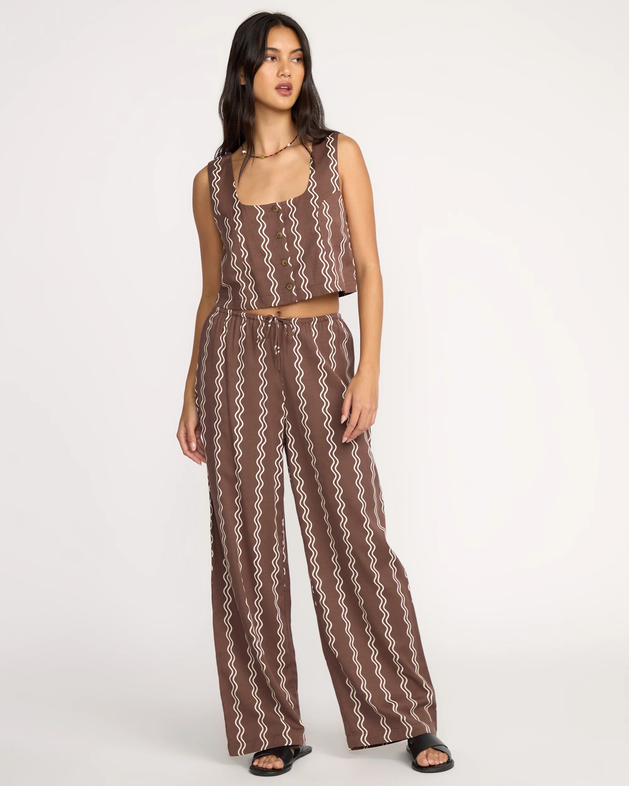 Womens Another Wave Elastic Waist Pants - Image 2