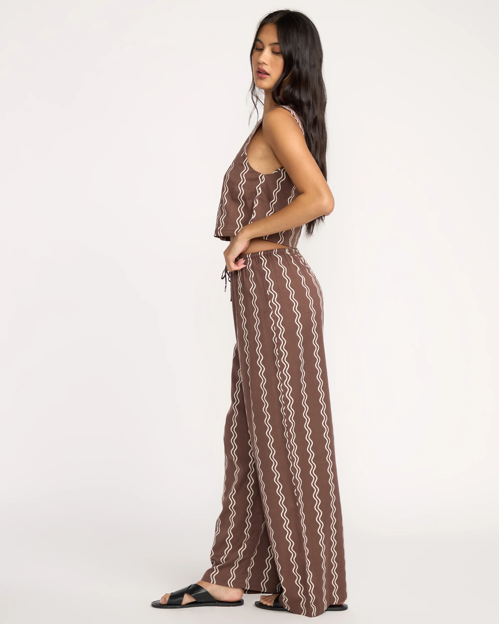 Womens Another Wave Elastic Waist Pants - Image 4