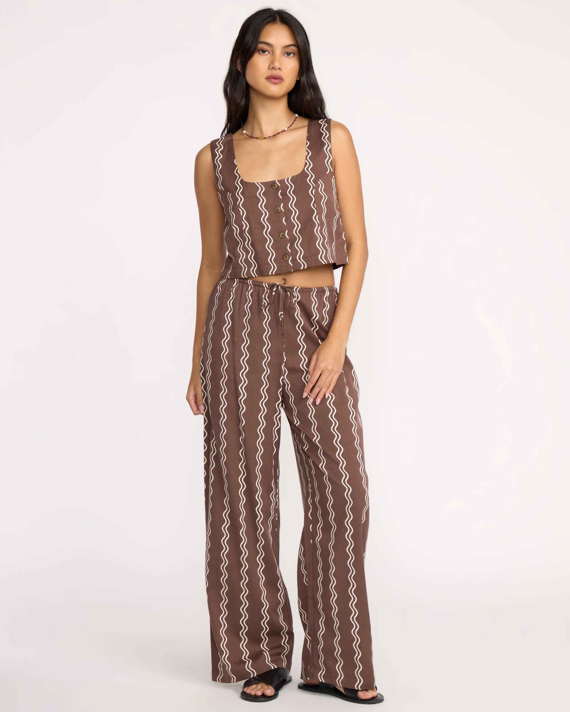 Womens Another Wave Elastic Waist Pants - Image 5