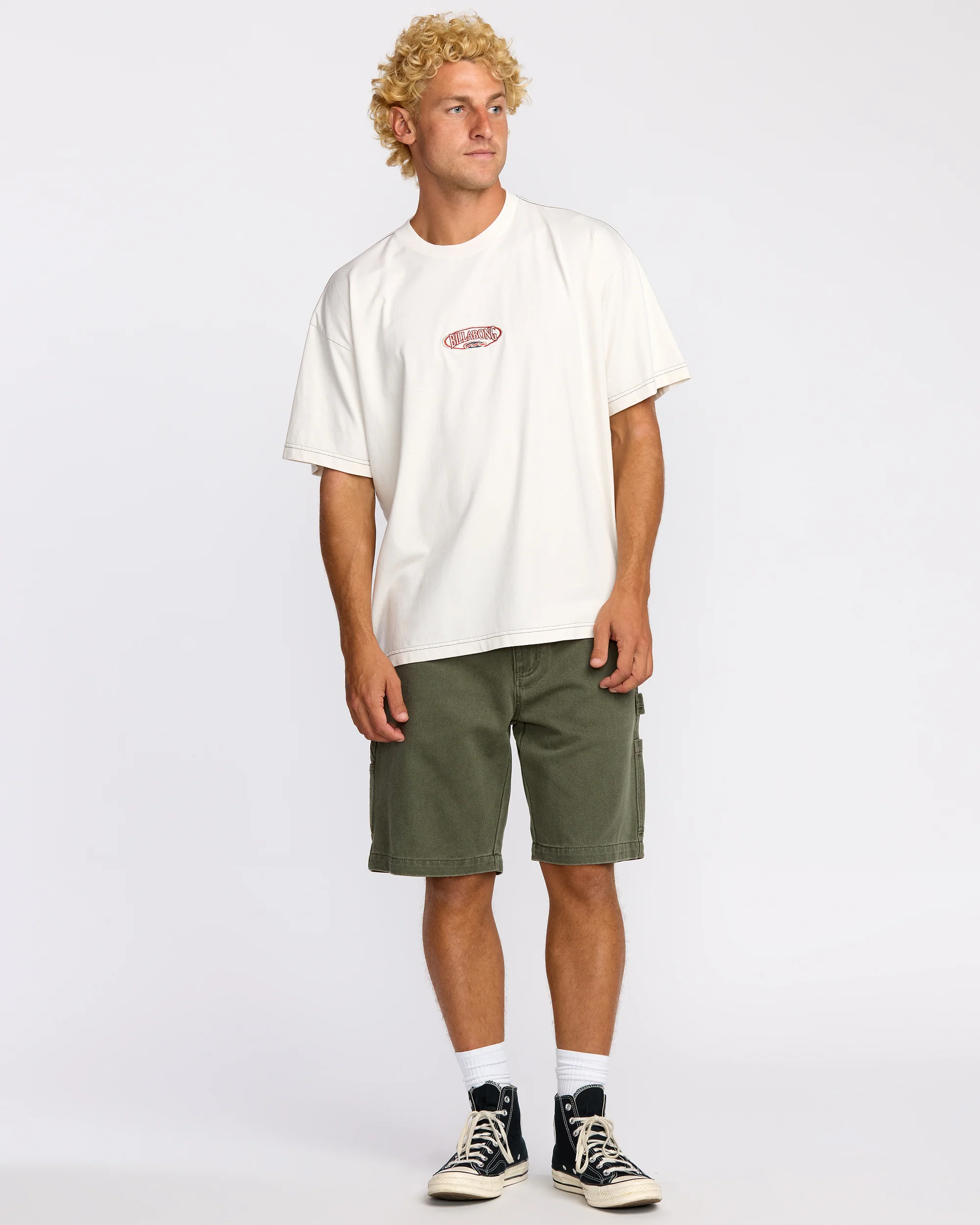 Bad Dog 21" Workwear Shorts - Dark Military - Image 5