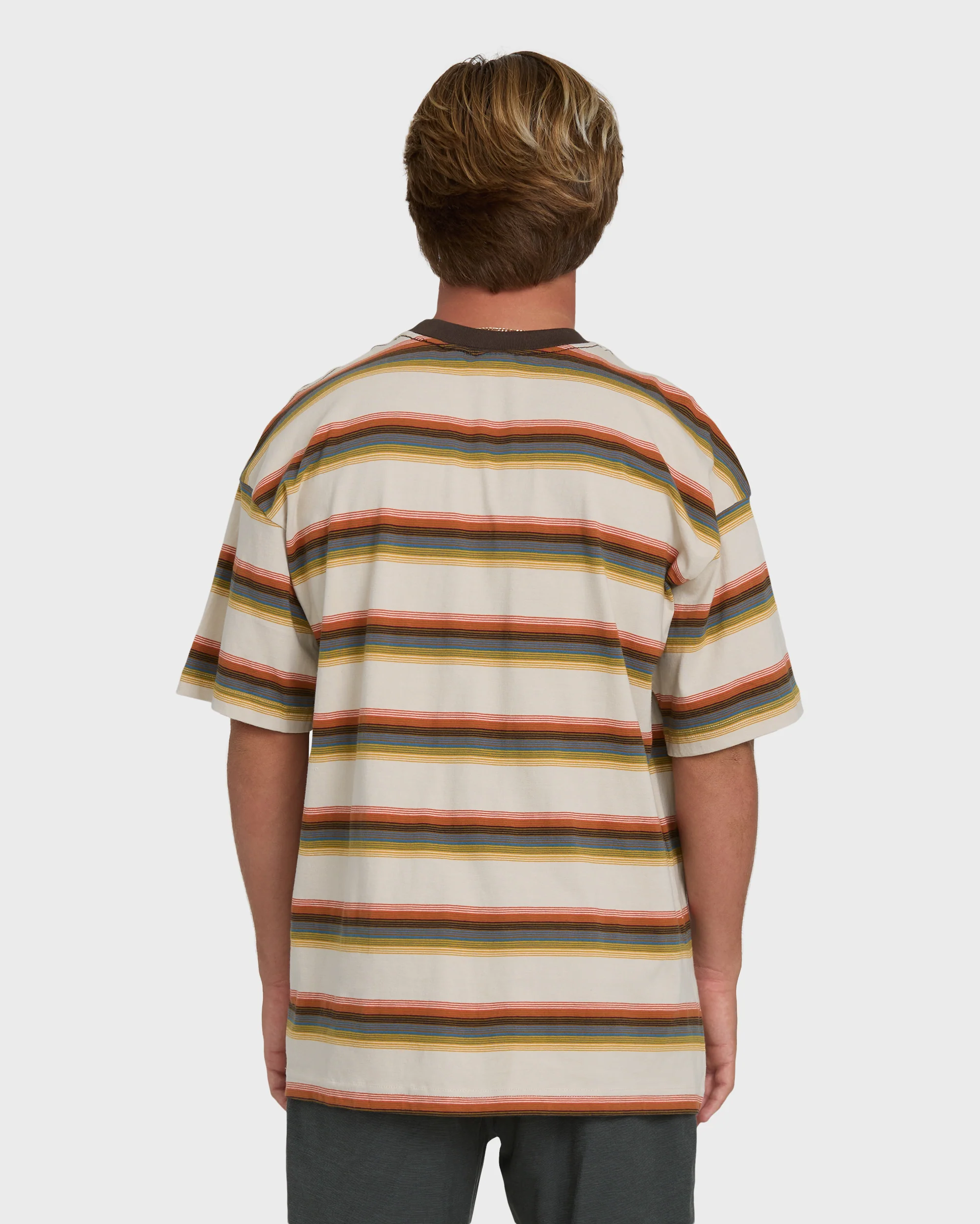 Baxter Short Sleeve Knit T-Shirt - Oatmeal - Image 2