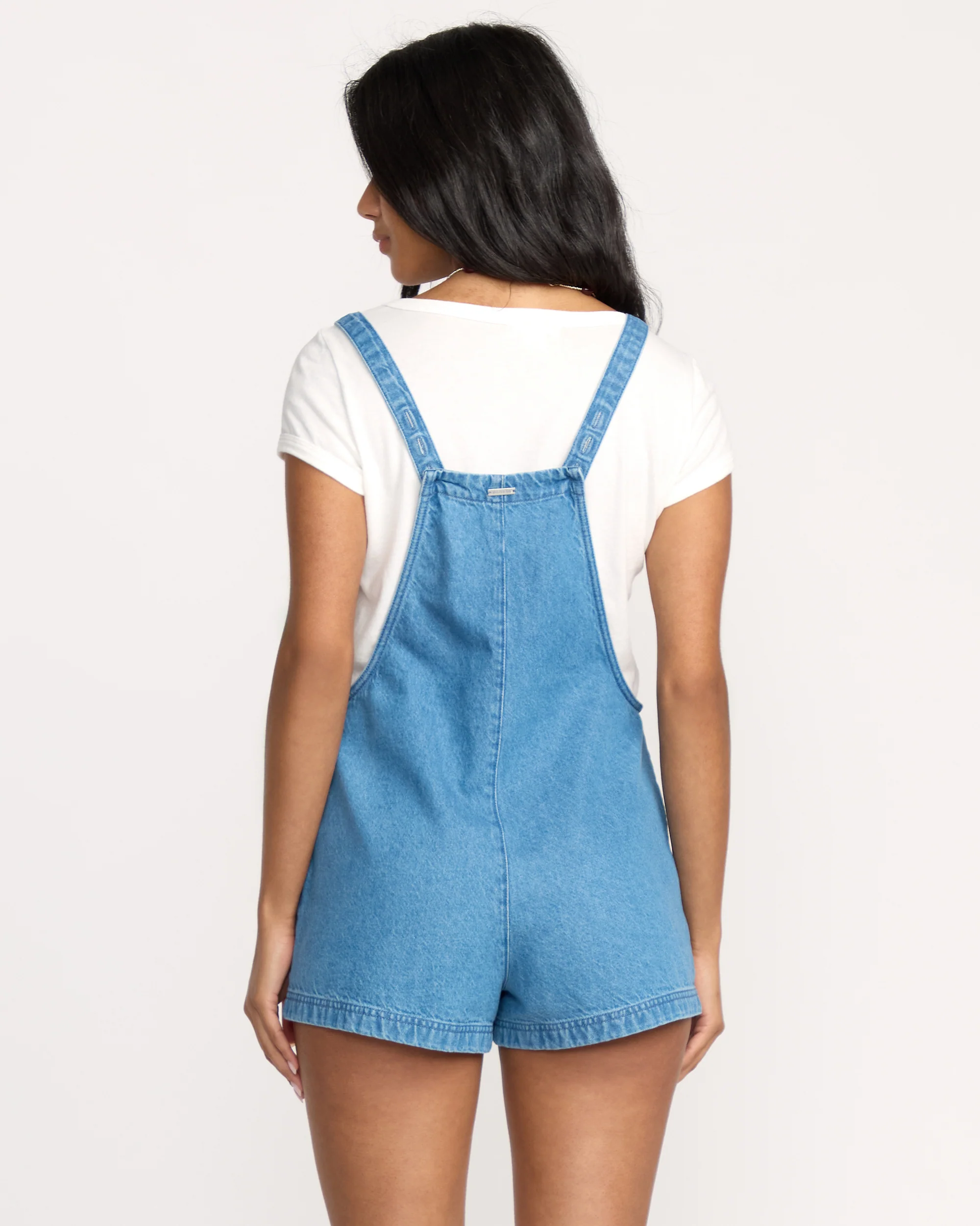 Beach Crush Denim Shortalls - Salt Washed - Image 5
