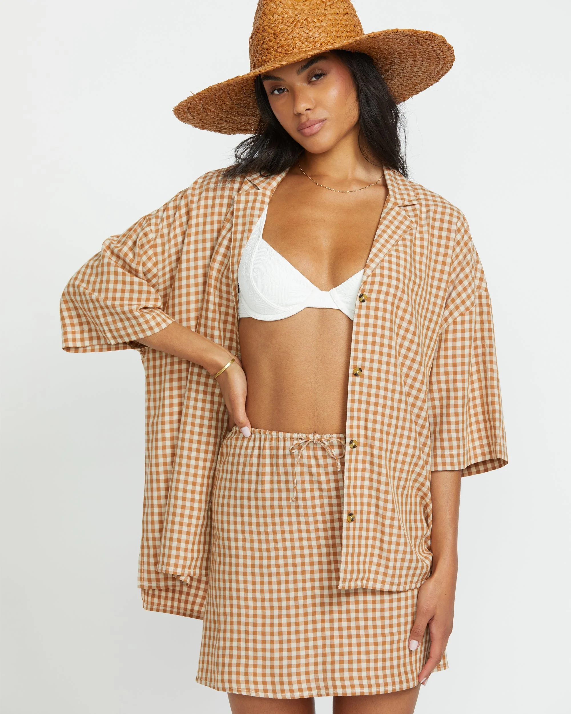 Beach Side Short Sleeve Shirt - Doeskin - Image 5
