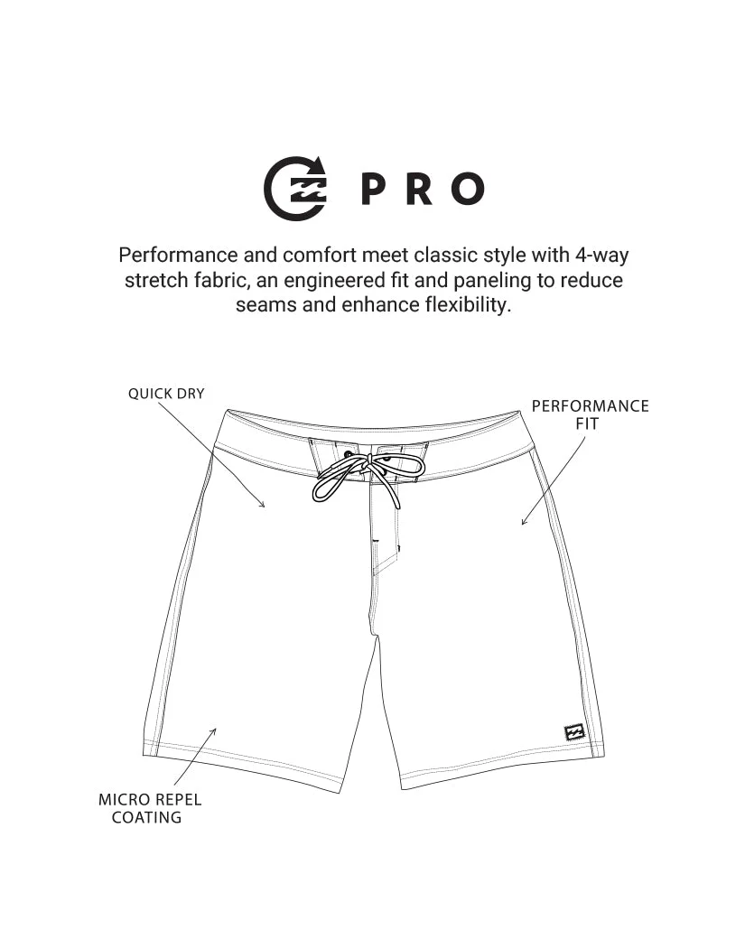Mens Black Star Surf Pro 18.5" Boardshorts - Image 3