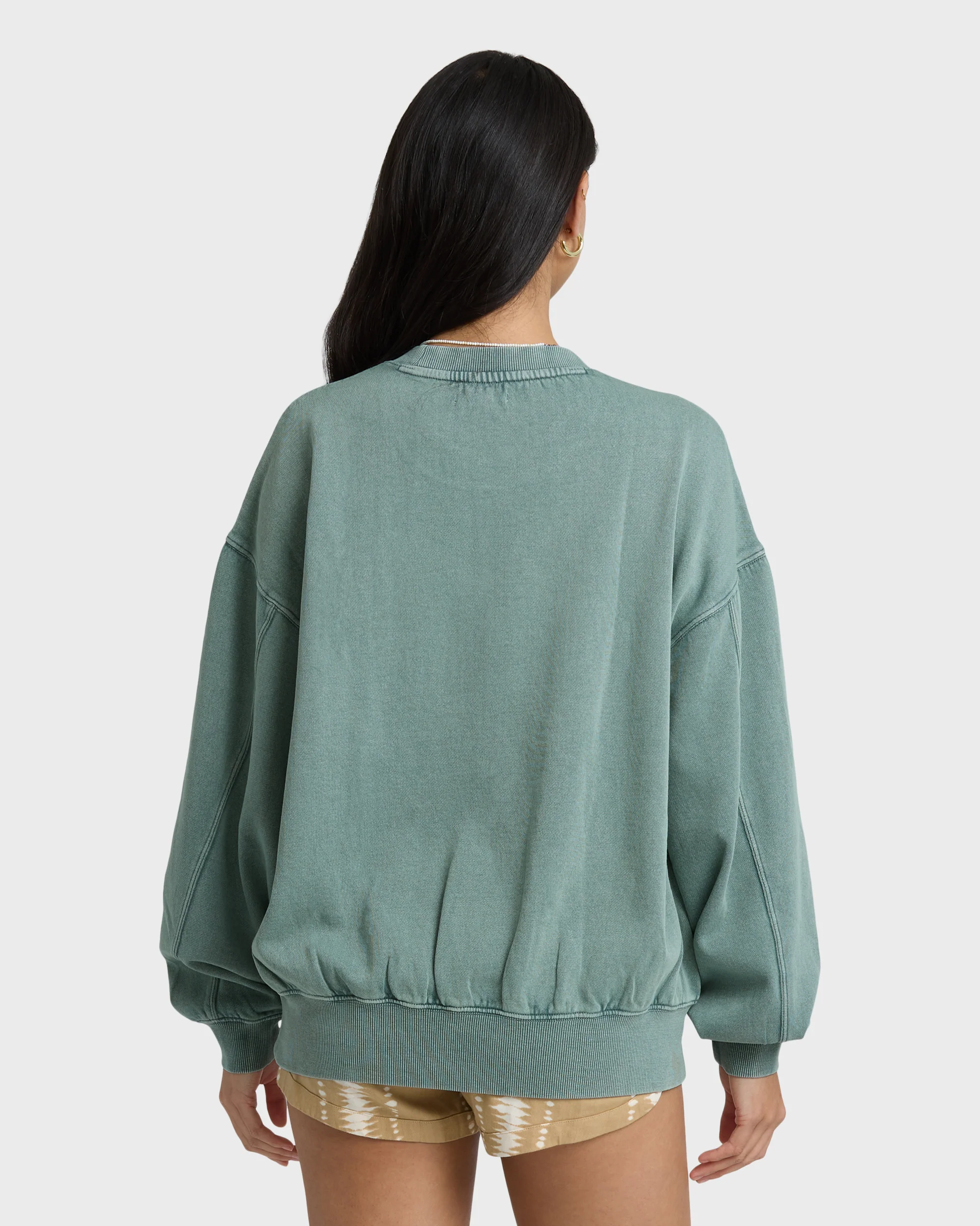 Bleached Out Kendal Crewneck Sweatshirt - Blue Mist - Image 5