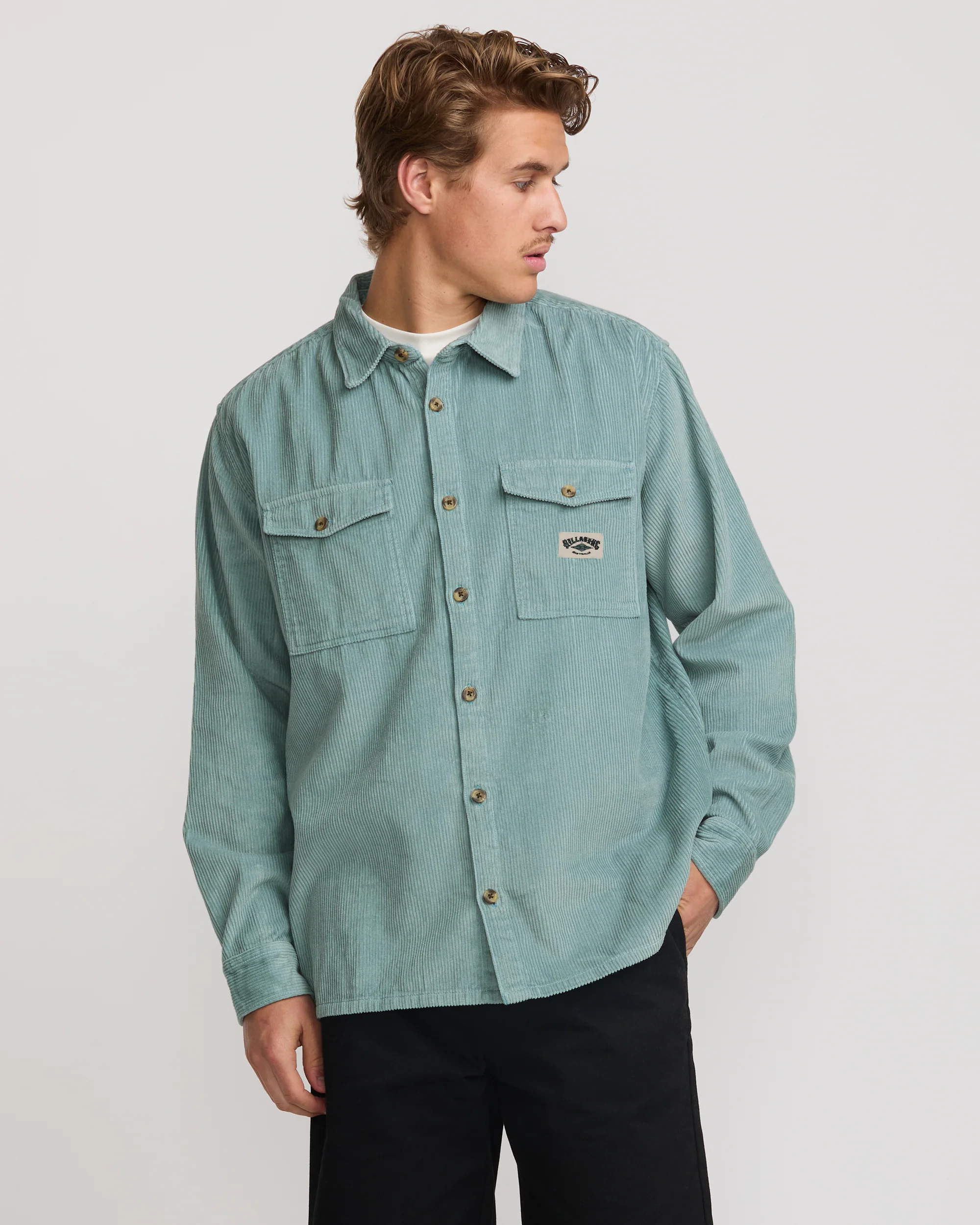 Bong Days Long Sleeve Shirt - Washed Blue - Image 5