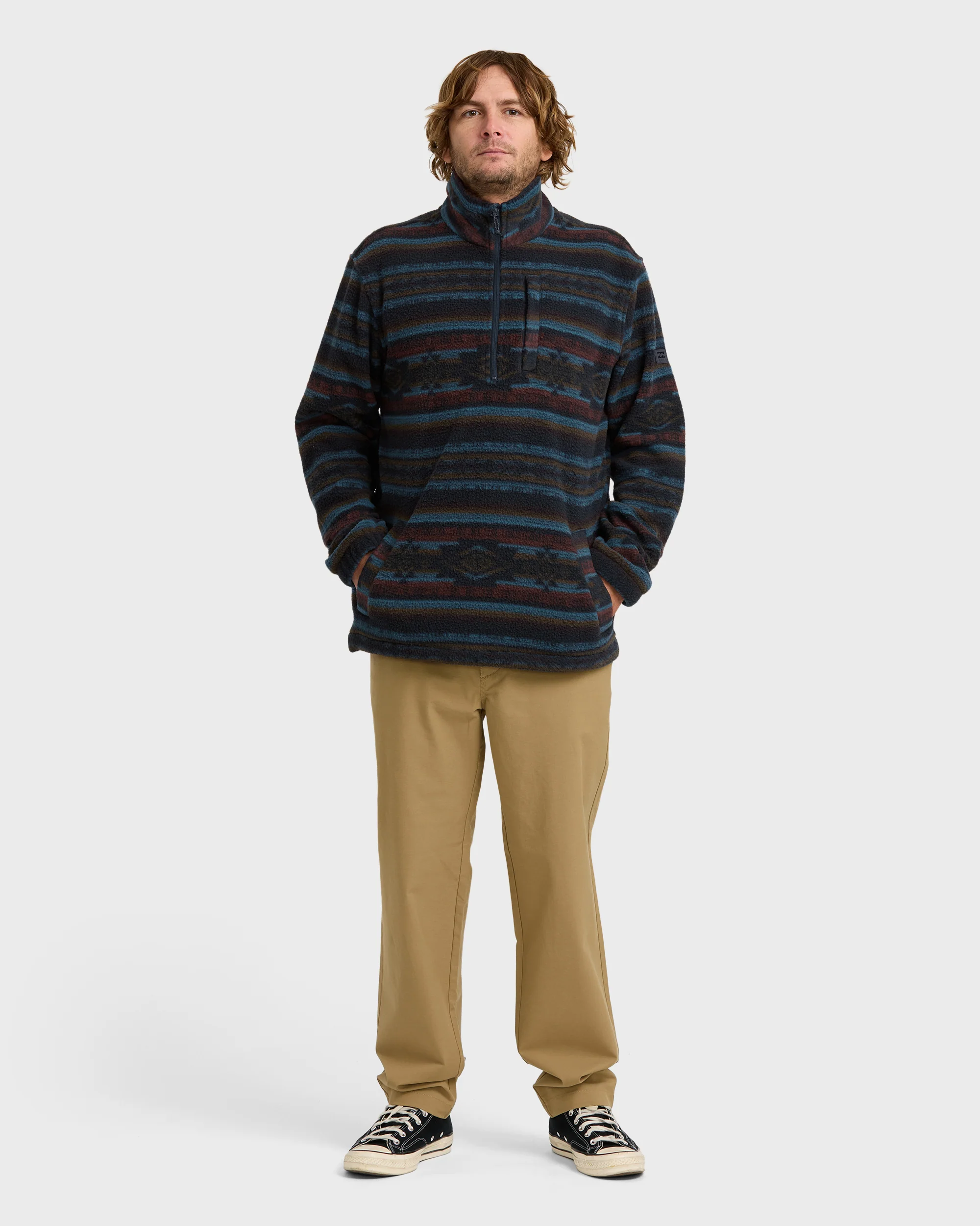 Boundary Mock Sweatshirt - Dark Navy - Image 4