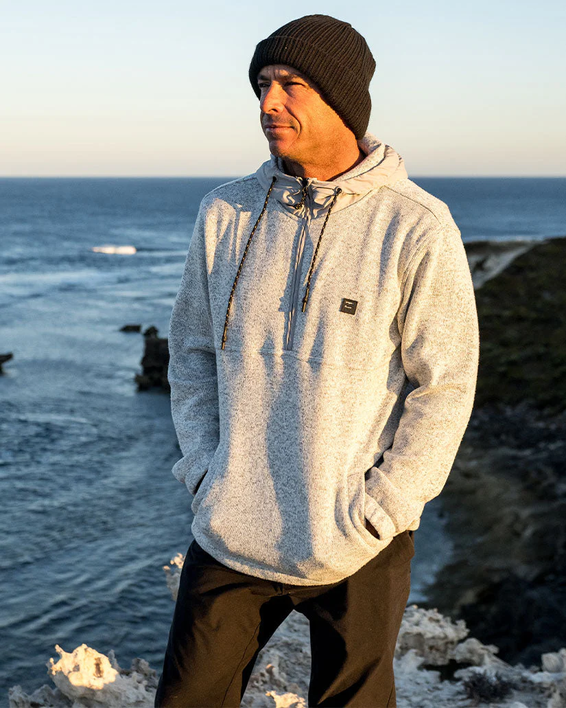 Mens A/Div Boundary Hooded Half Zip Pullover