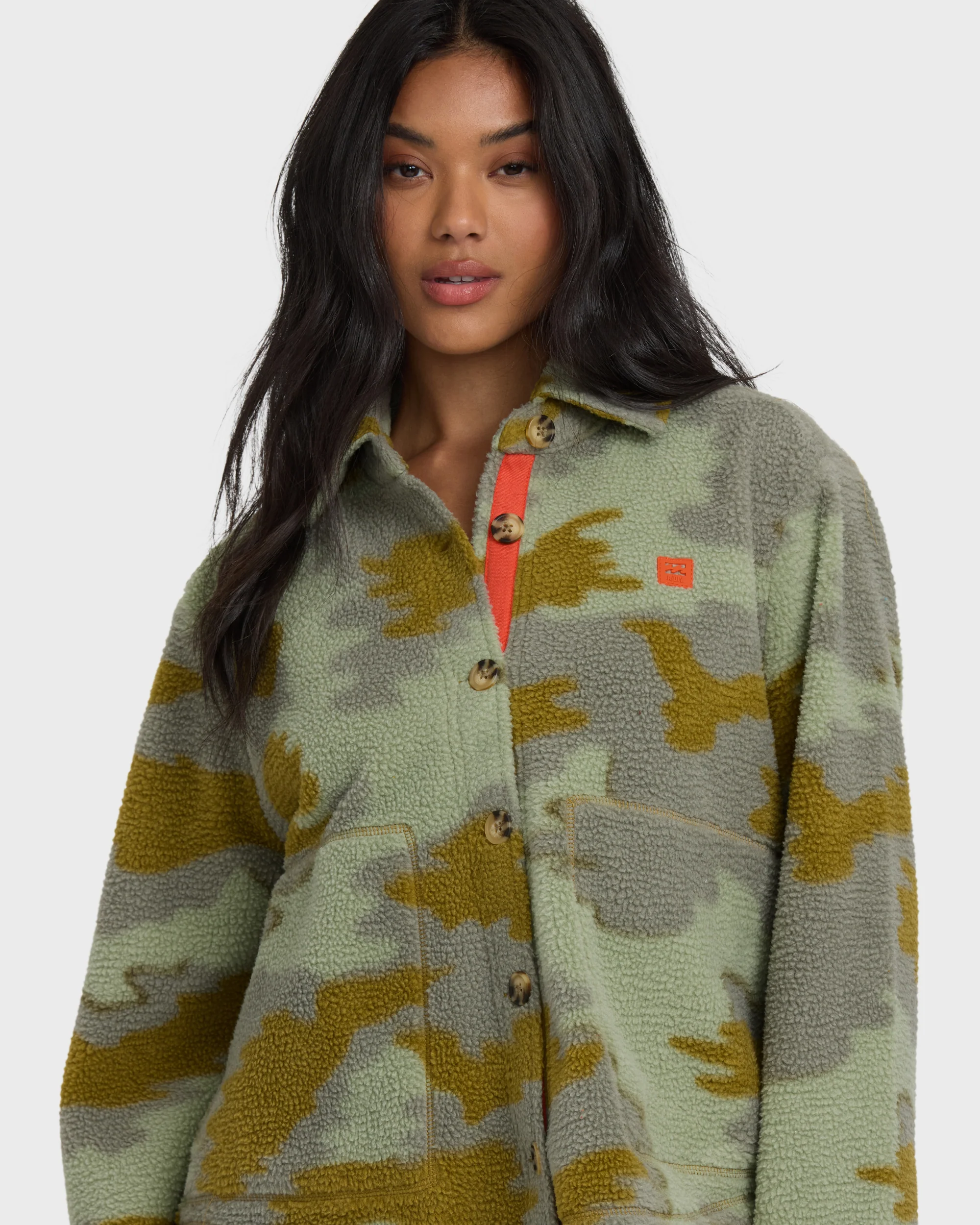 Breezy Sherpa Shacket - Camoflauge - Image 3