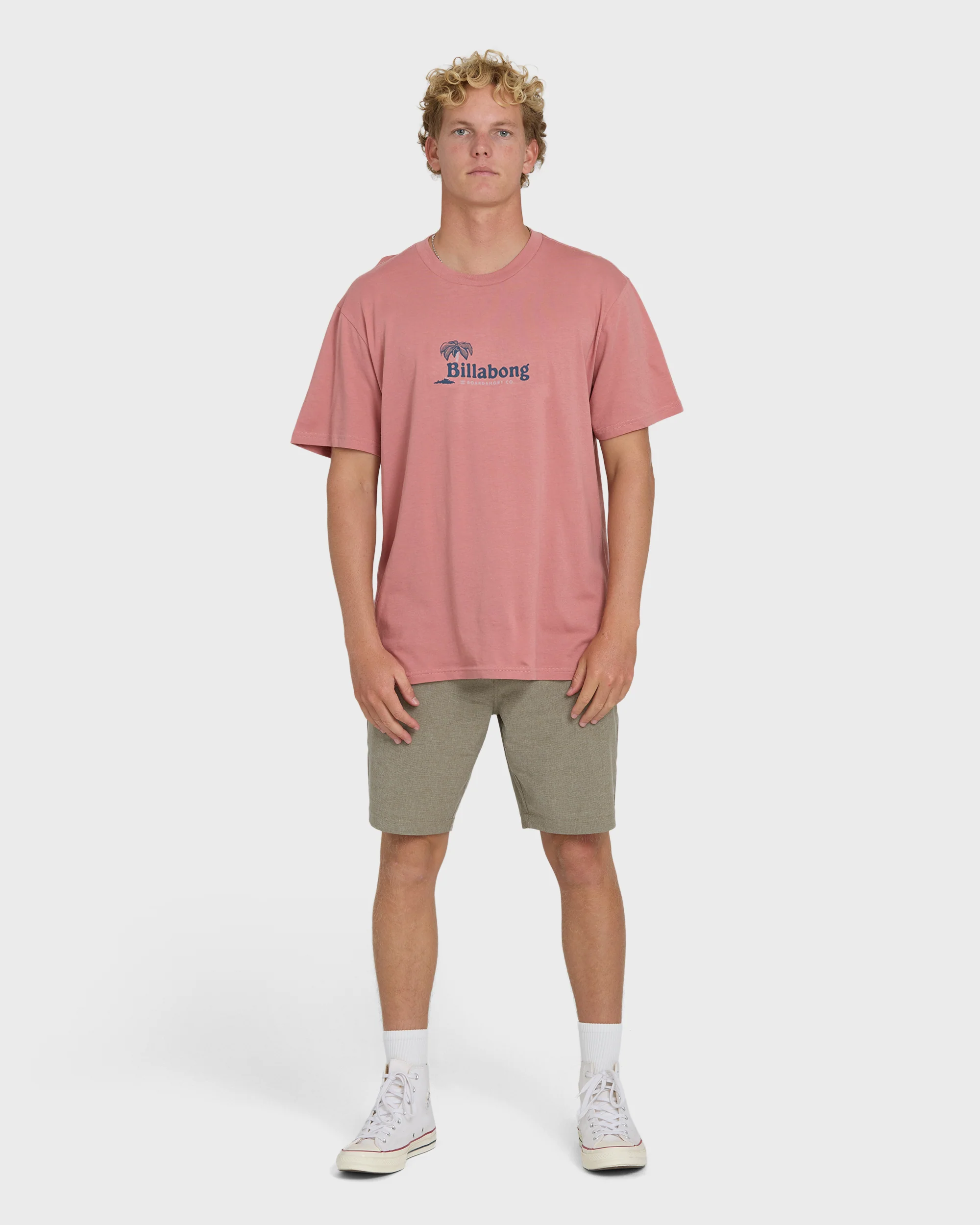 Check Out Premium Short Sleeve Knit T-Shirt - Ash Rose - Image 4