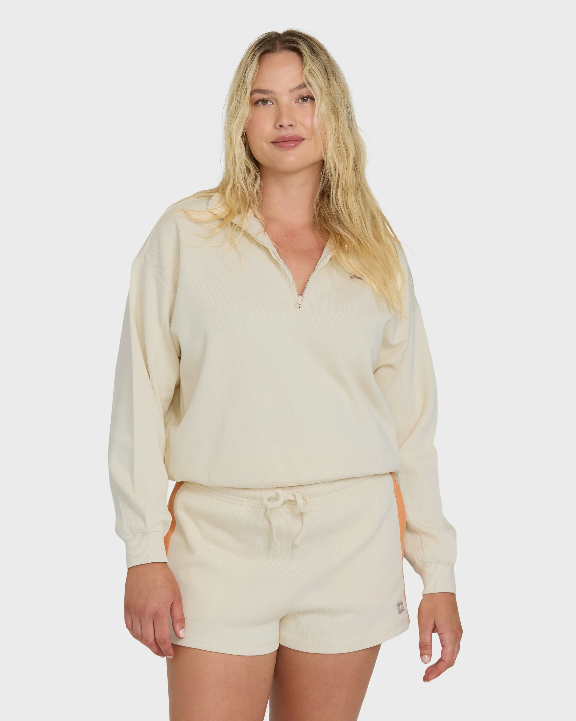 Classic Feels Half Zip Pullover Sweatshirt - White Cap - Image 9