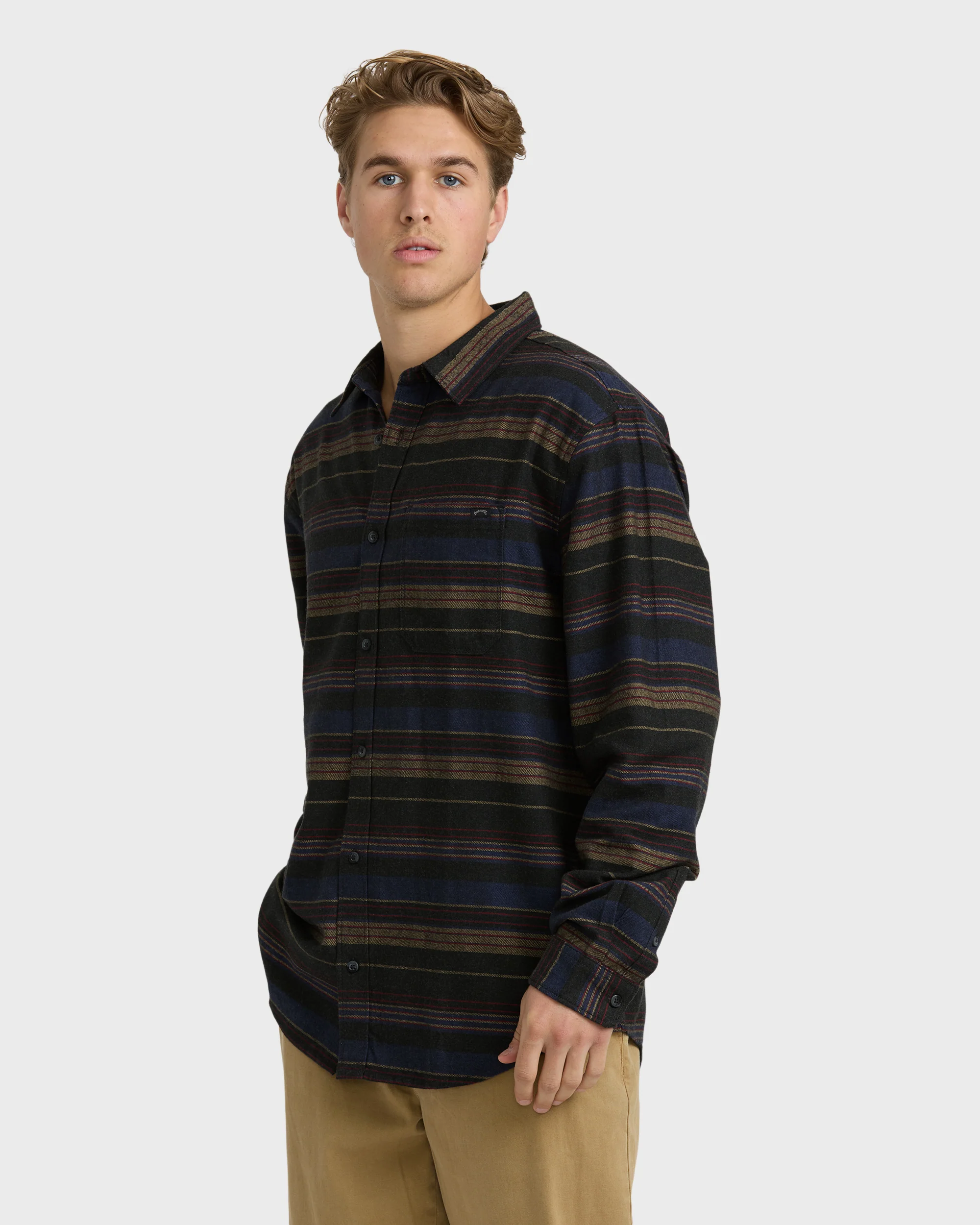 Coastline Long Sleeve Flannel Shirt - Stealth - Image 4