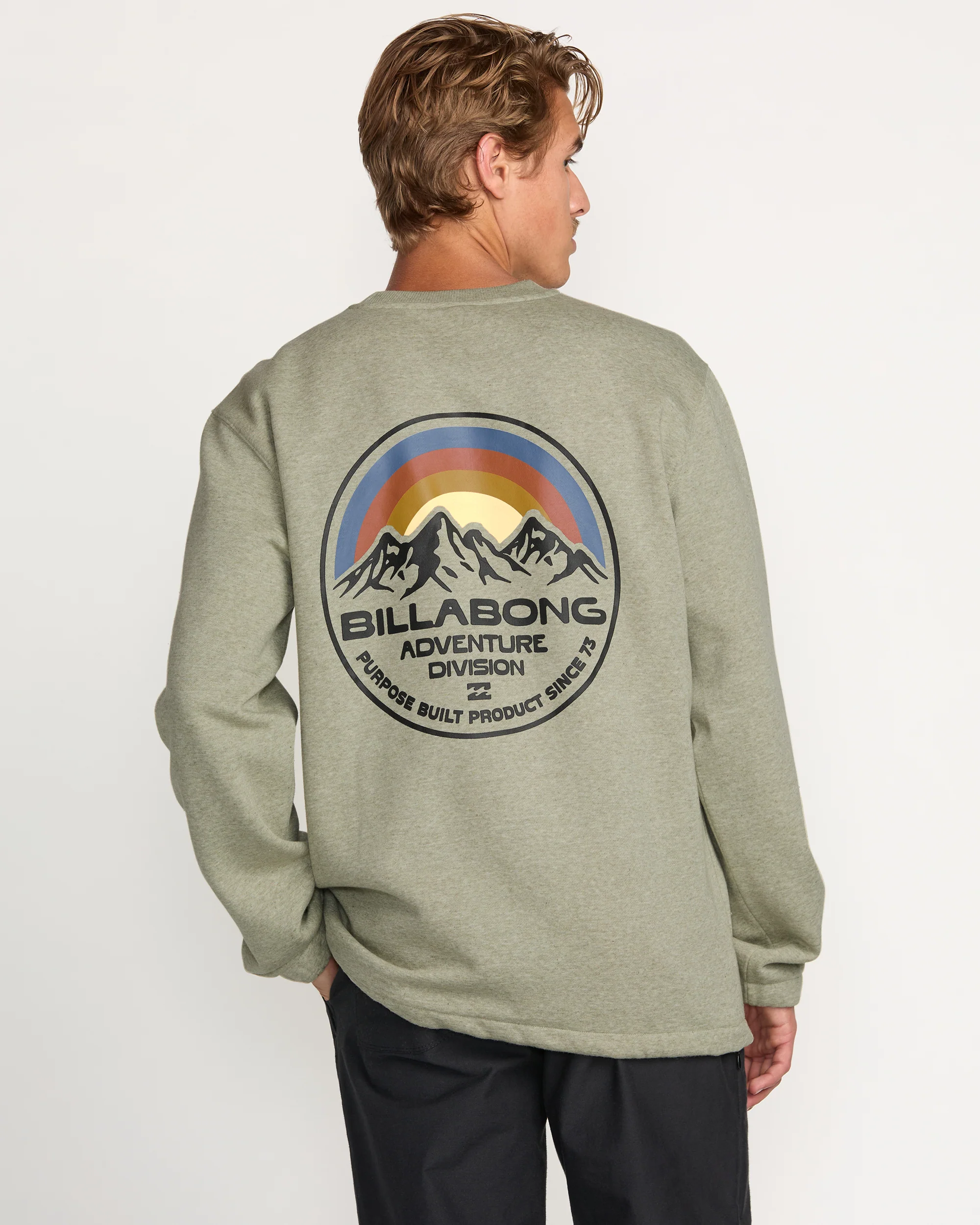 Compass Crew Sweatshirt - Sage Heather