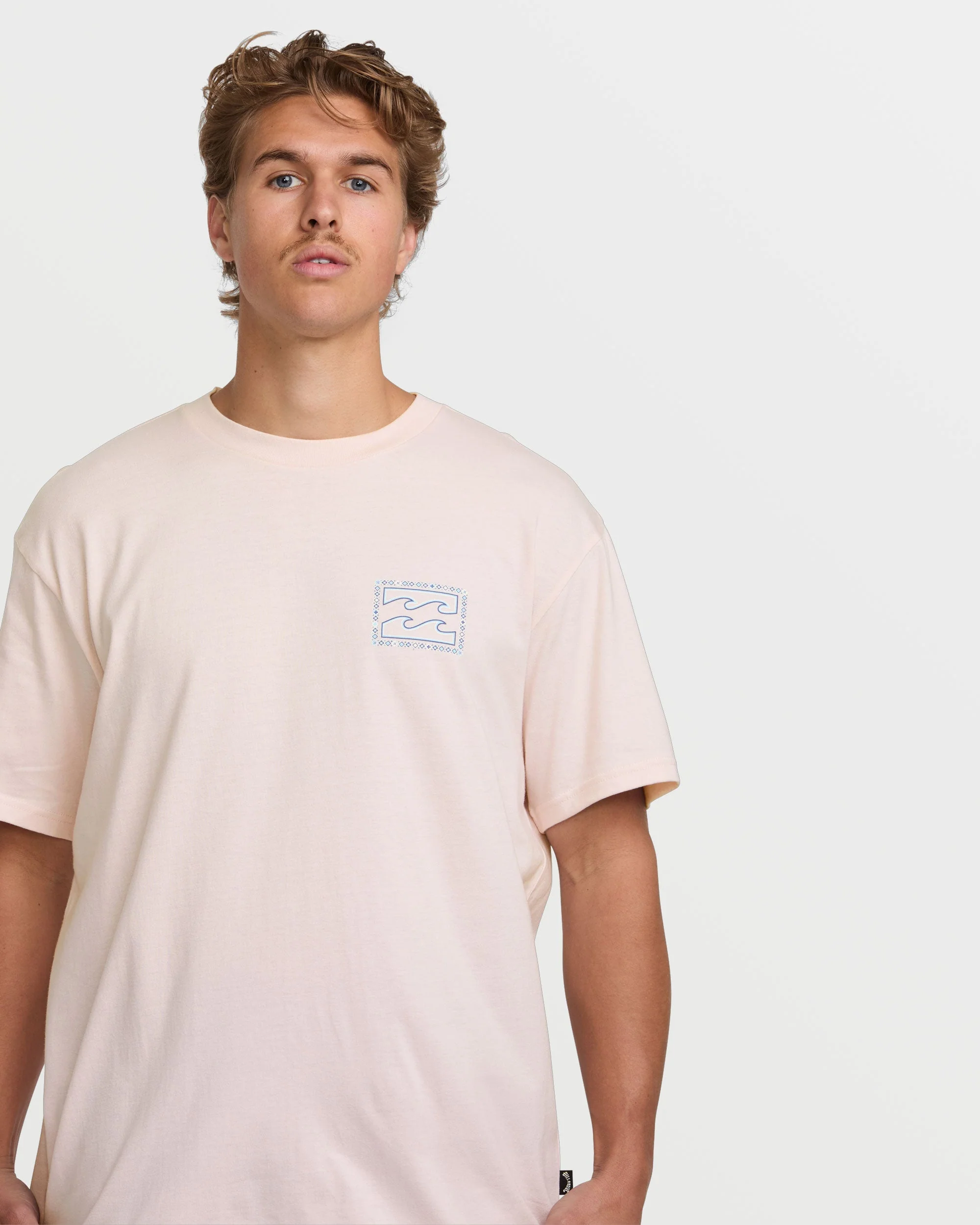 Crayon Wave Premium Tee - Light Pink - Image 4