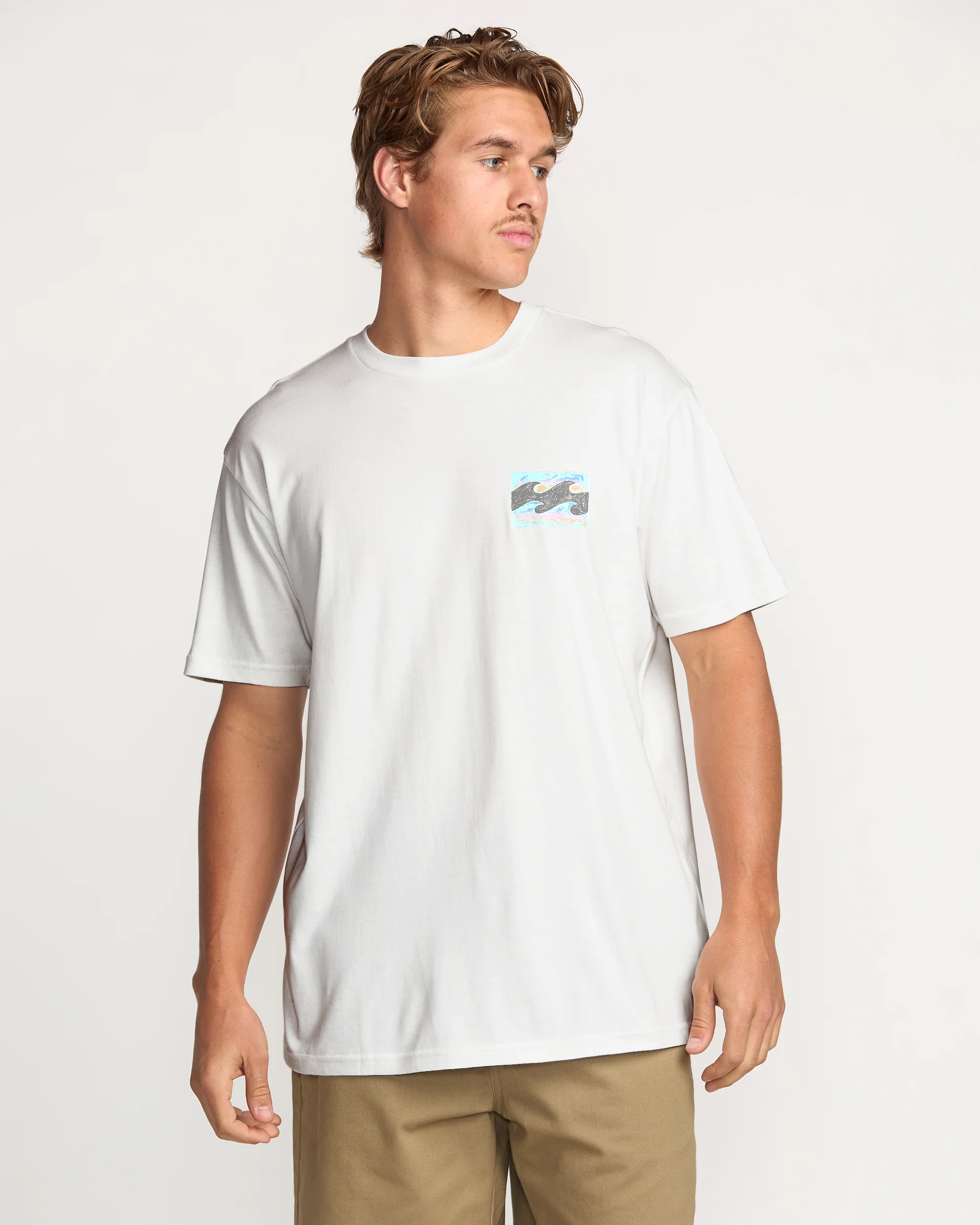 Crayon Wave Premium Tee - Off White - Image 2