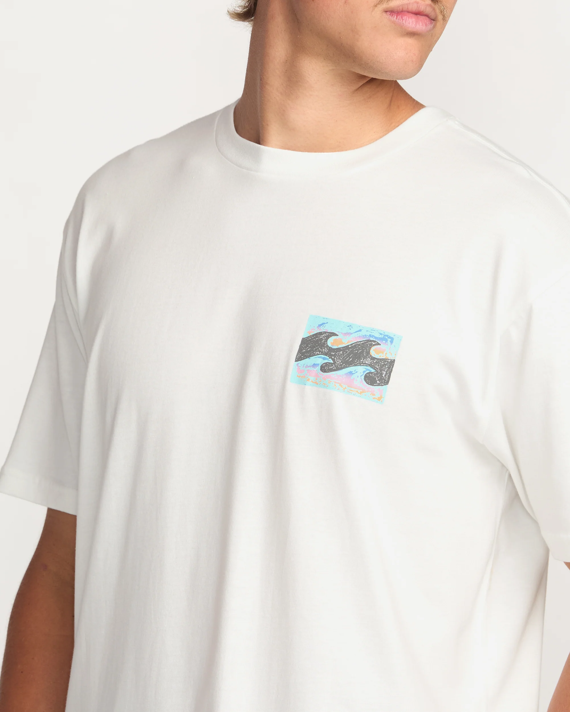 Crayon Wave Premium Tee - Off White - Image 8