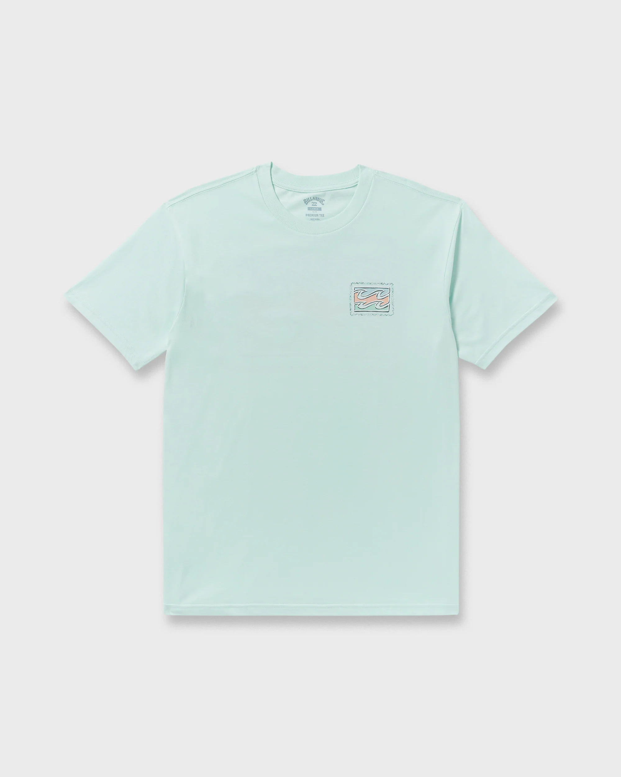 Crayon Wave Premium Short Sleeve T-Shirt - Sea Glass - Image 6
