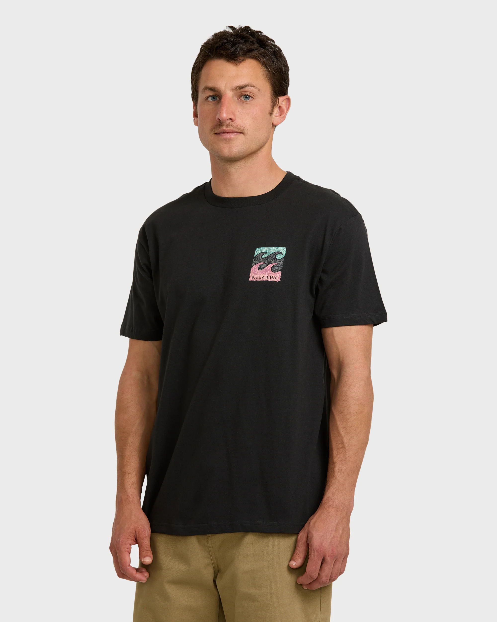 Mens Crayon Wave Premium T-Shirt - Image 3