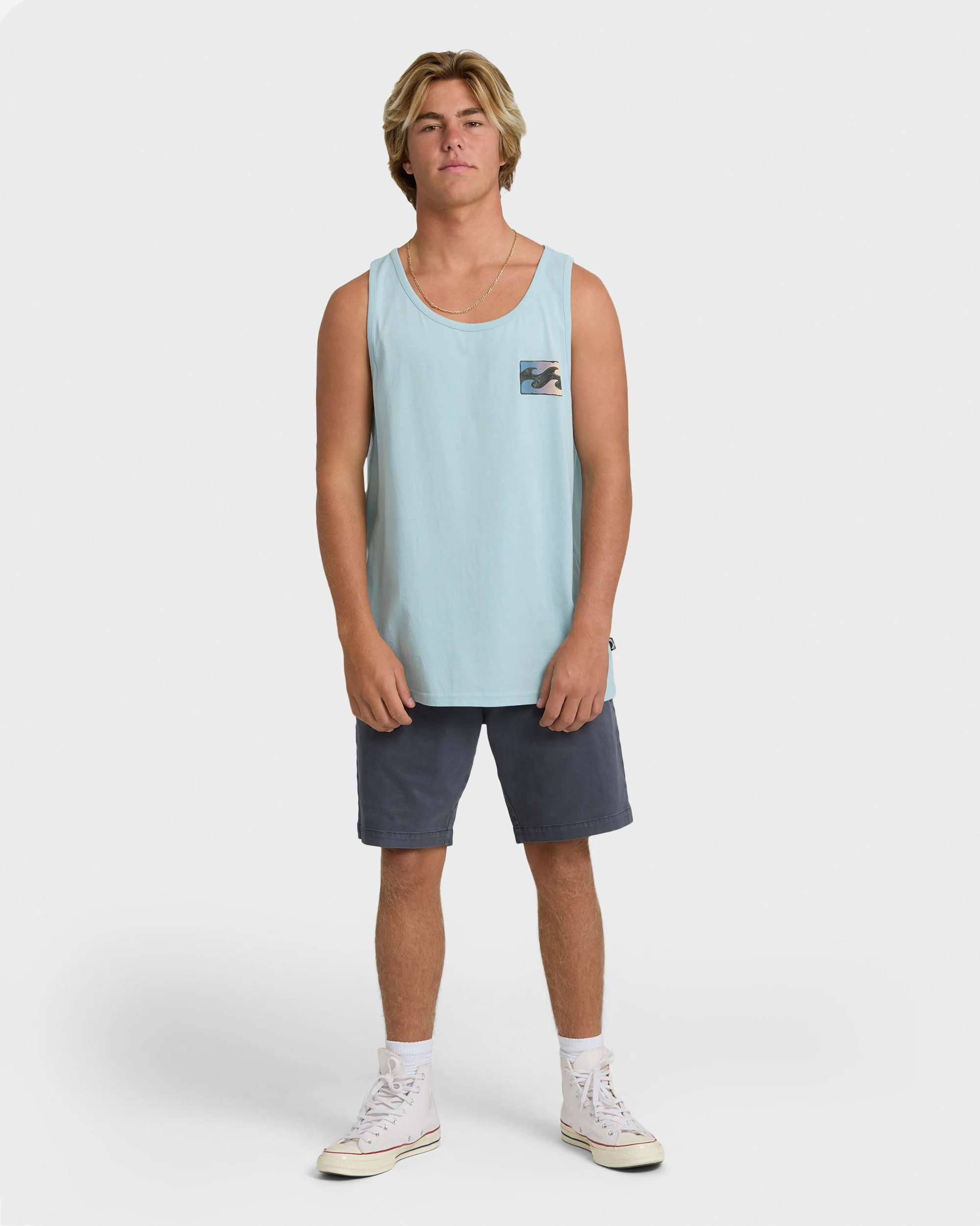 Crayon Wave Tank - Dusty Blue - Image 4
