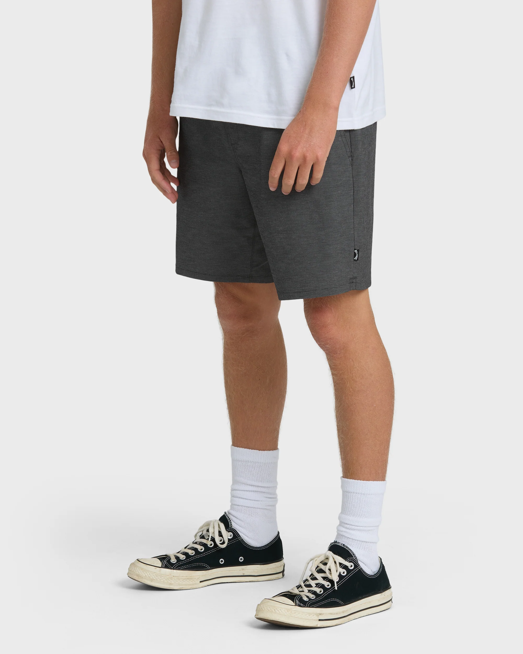 Crossfire Elastic Wave Washed 18" Hybrid Shorts - Black - Image 3