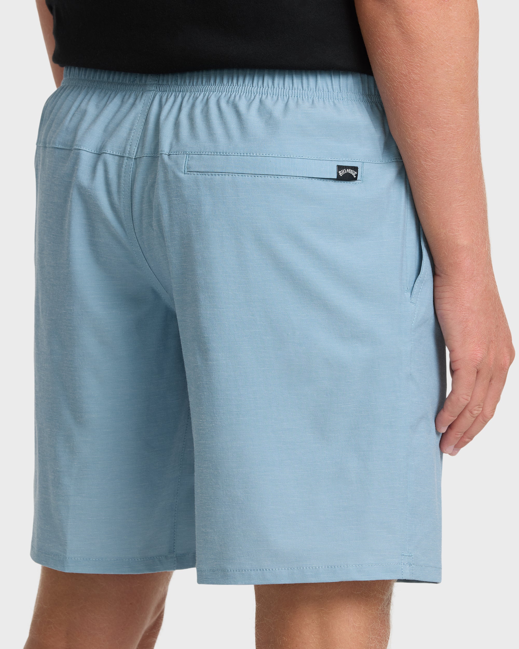Crossfire Elastic Wave Washed 18" Hybrid Shorts - Blue Fog - Image 5