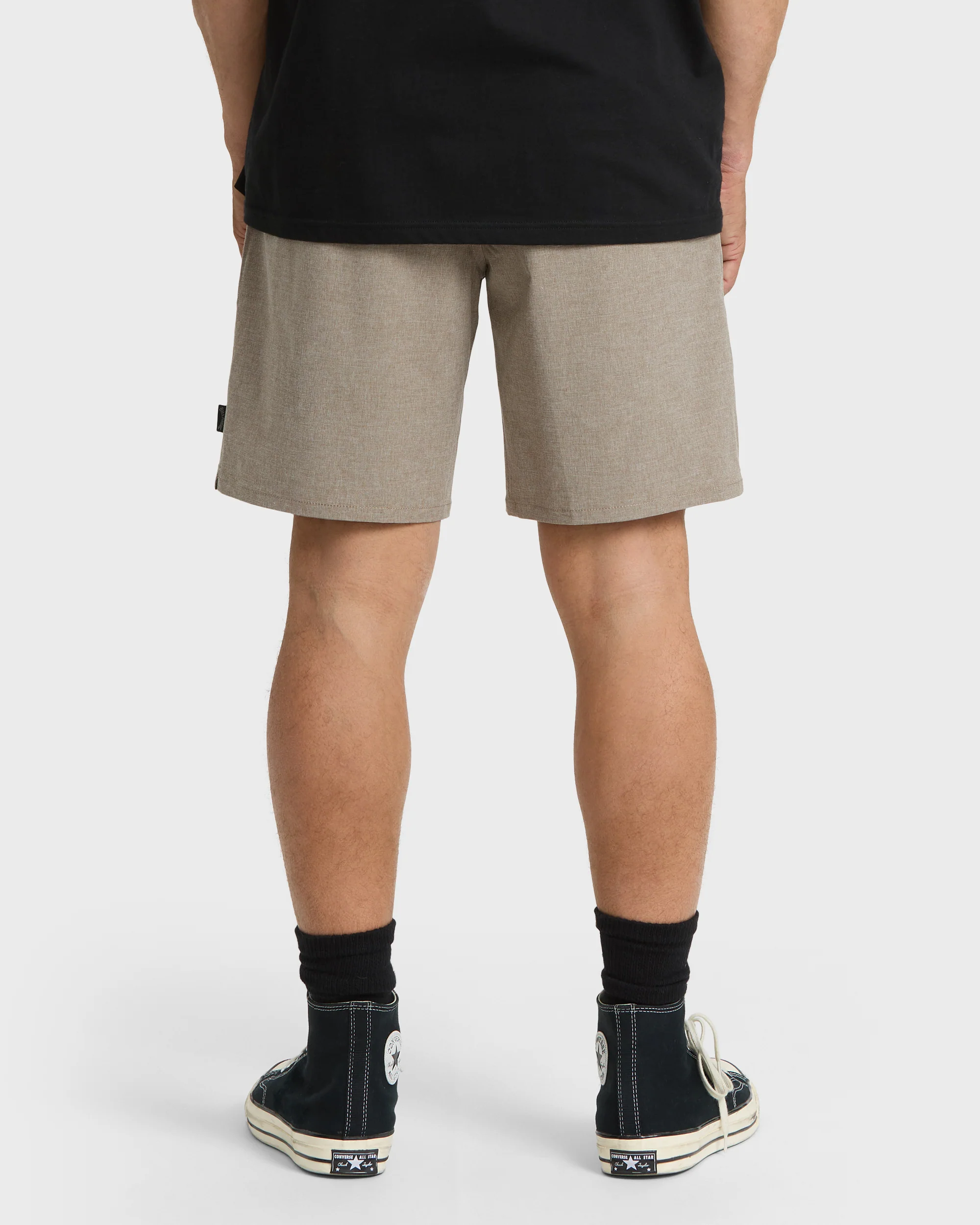 Crossfire Elastic Wave Washed 18" Hybrid Shorts - Khaki - Image 2