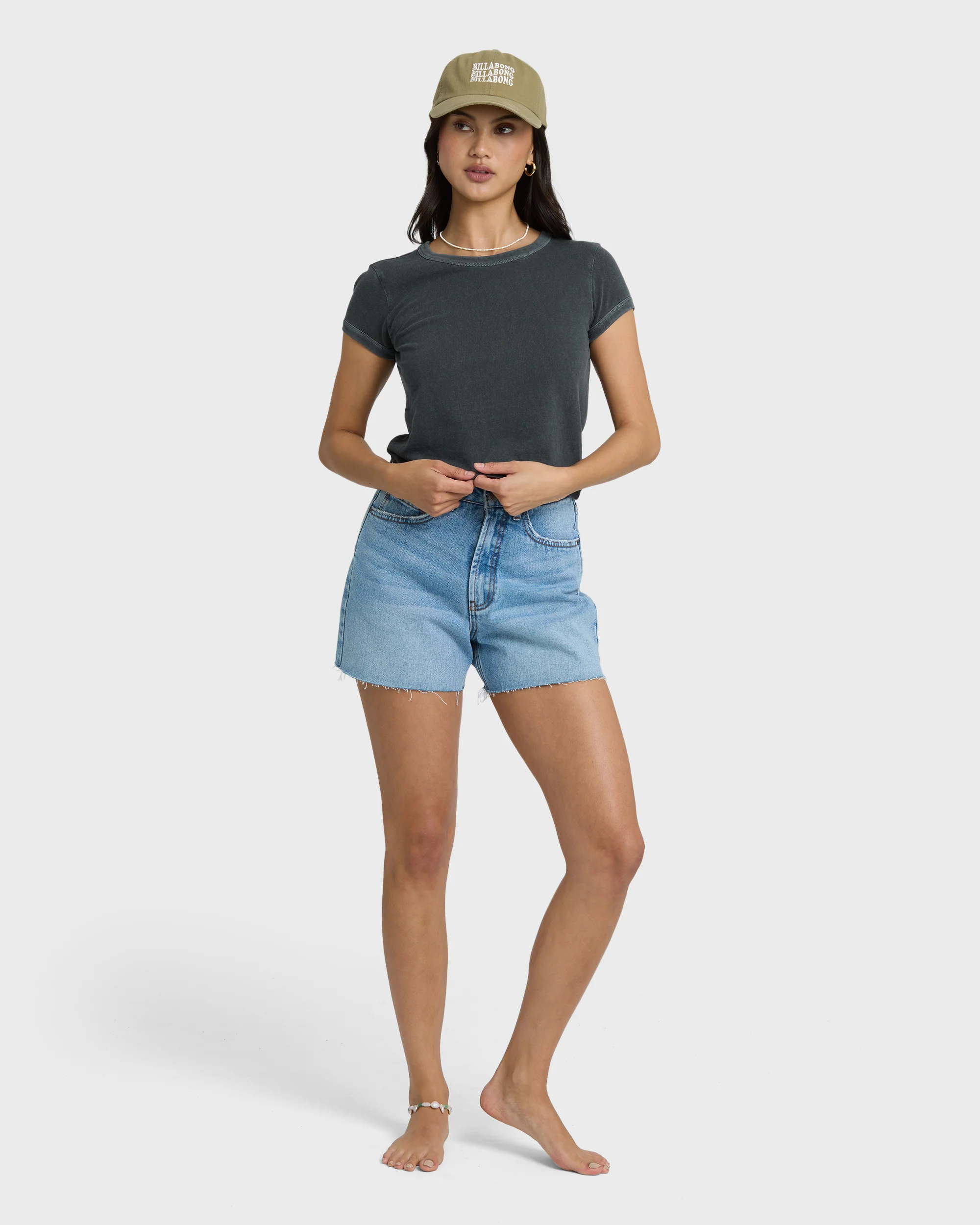 Daily T Short Sleeve Knit T-Shirt - Black Sands - Image 4