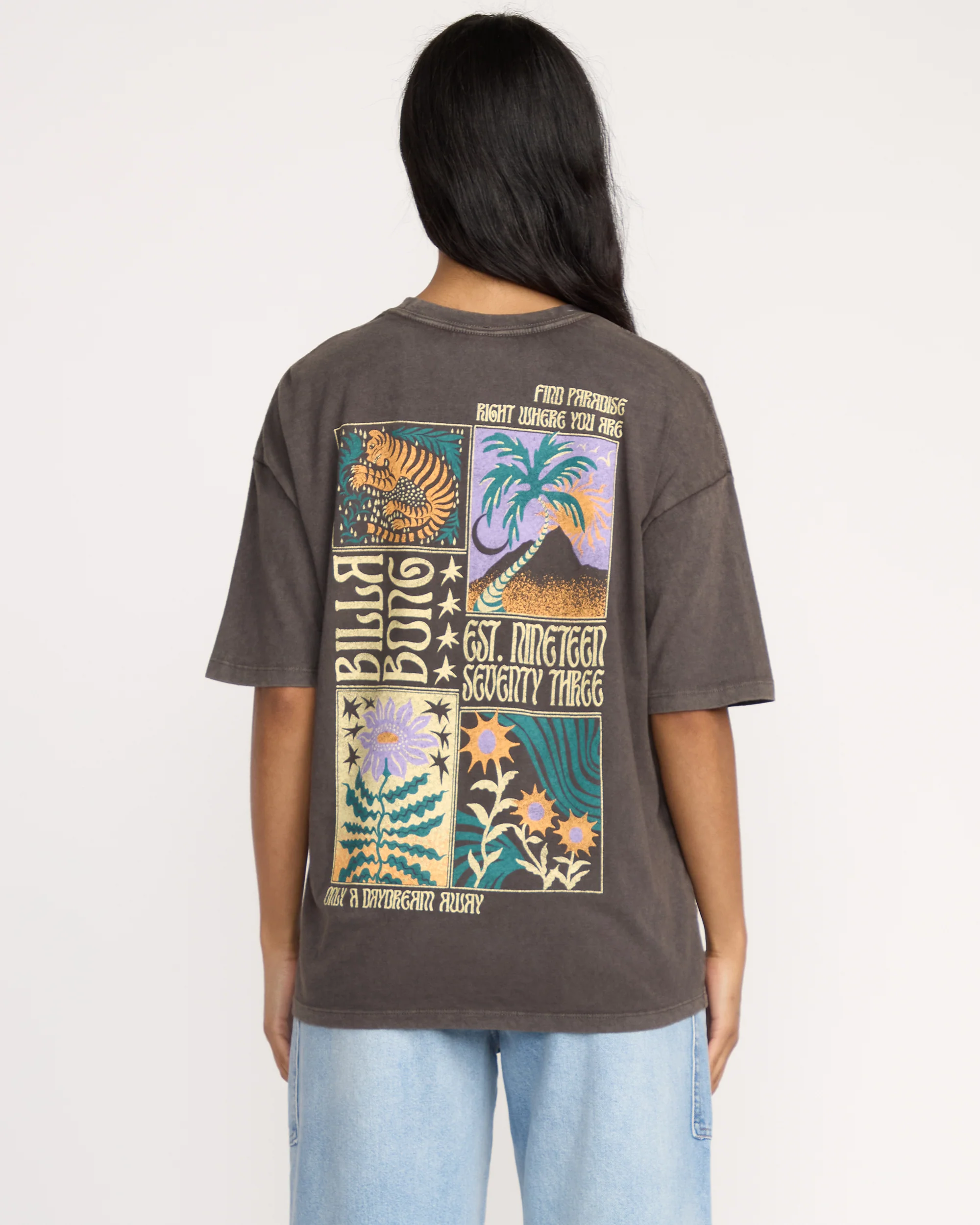 Daydream Away T-Shirt - Off Black - Image 2