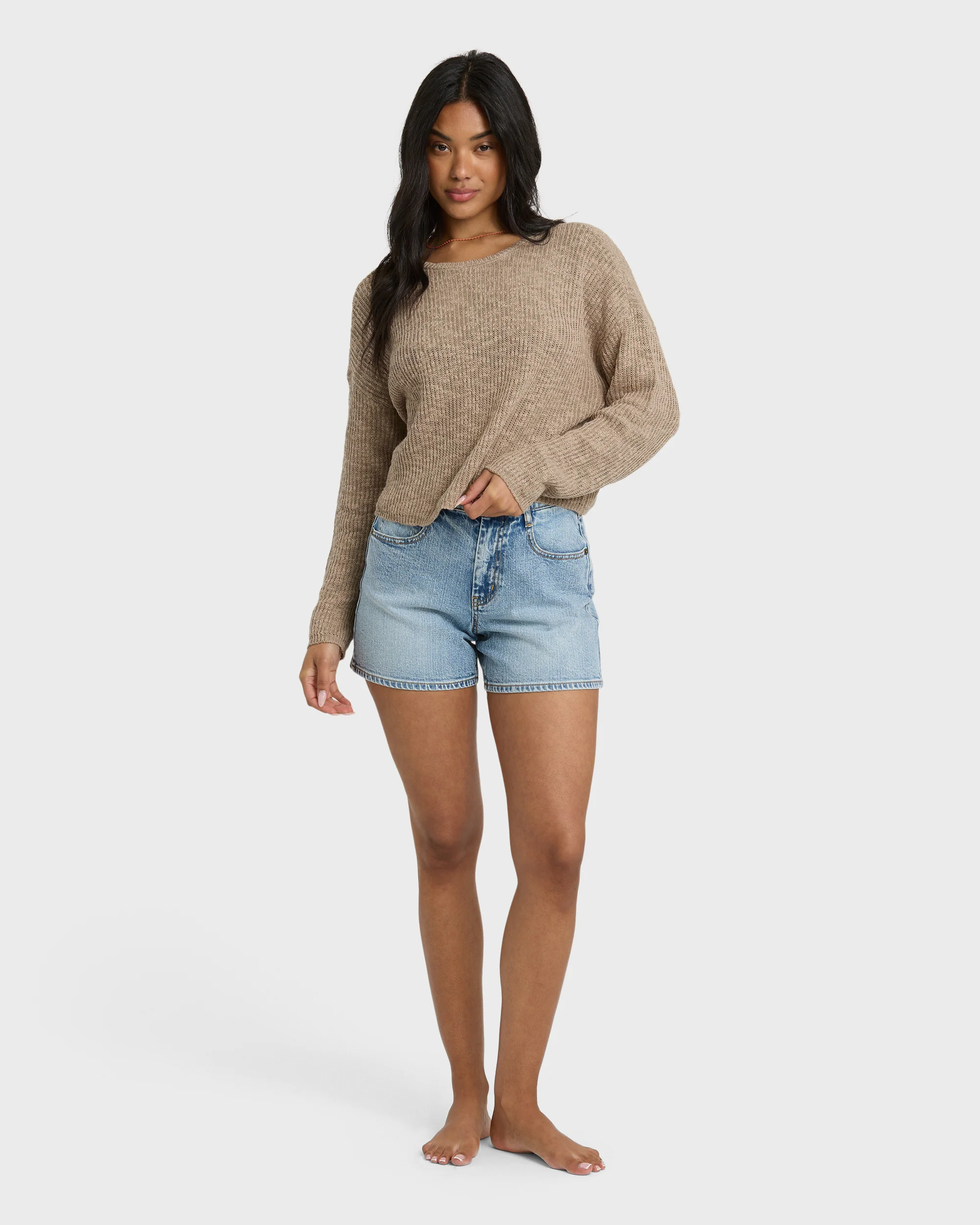 Daze Time Crewneck Sweater - Oatmeal - Image 4