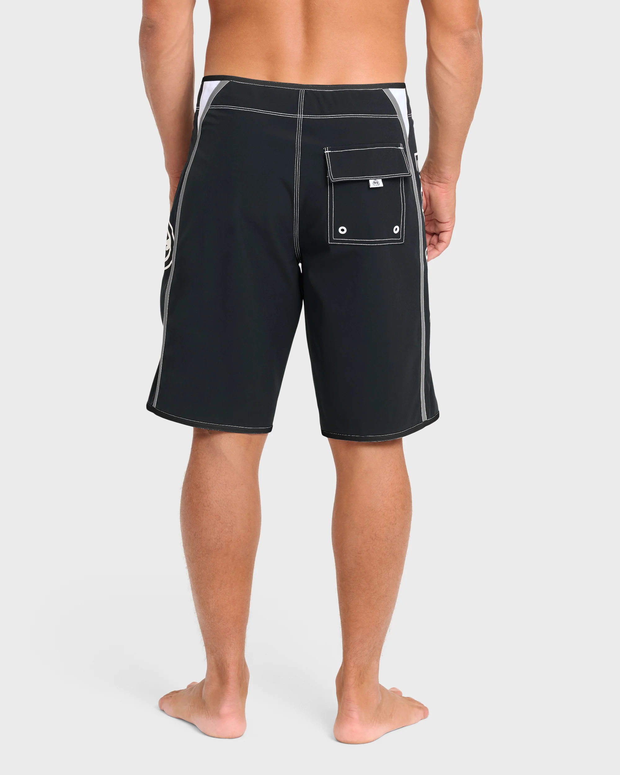 Dbah Bio Wave Pro 21" Boardshorts - Black/White - Black/White - Image 2