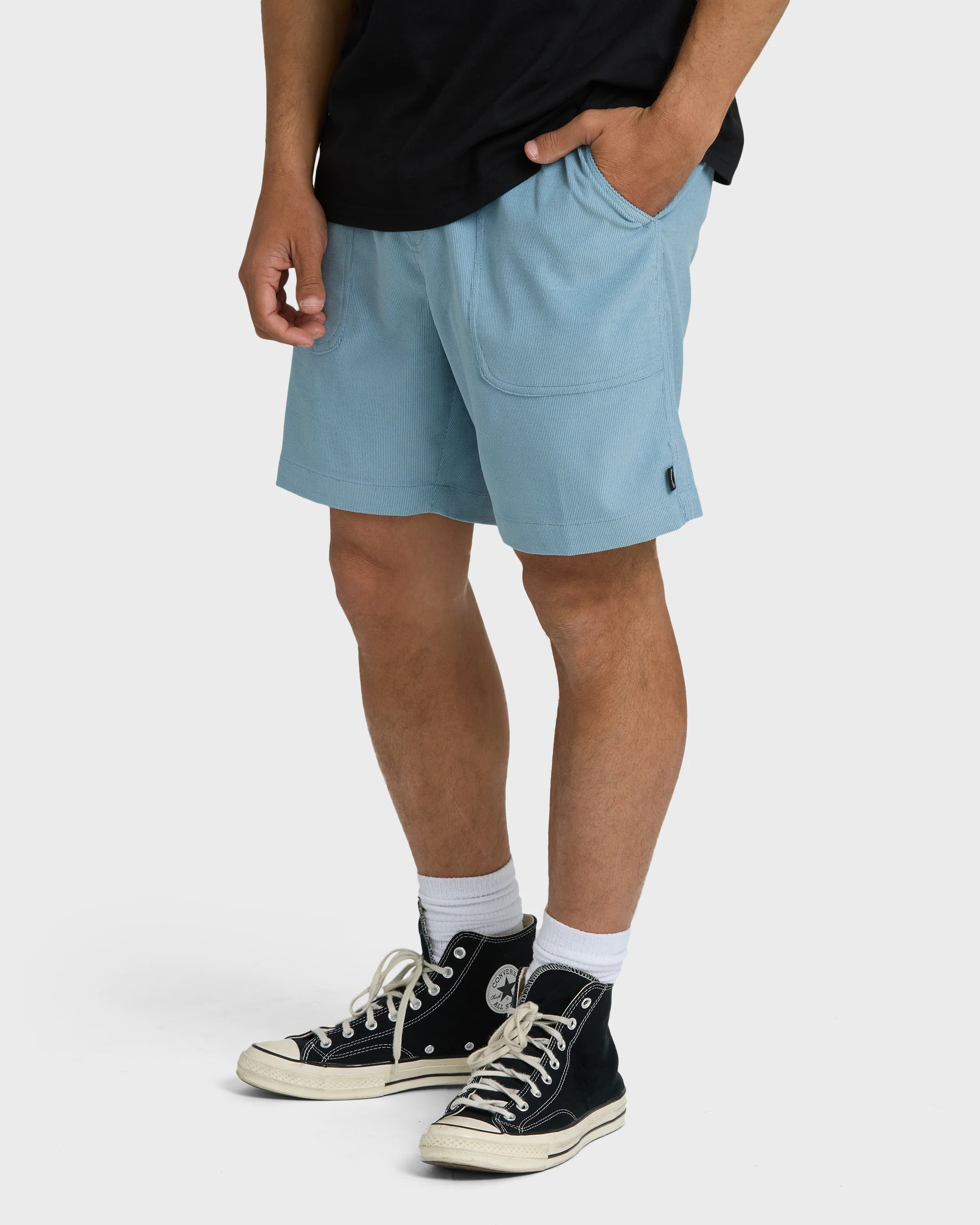 De La Cruz Cord 18" Hybrid Shorts - Blue Fog - Image 3