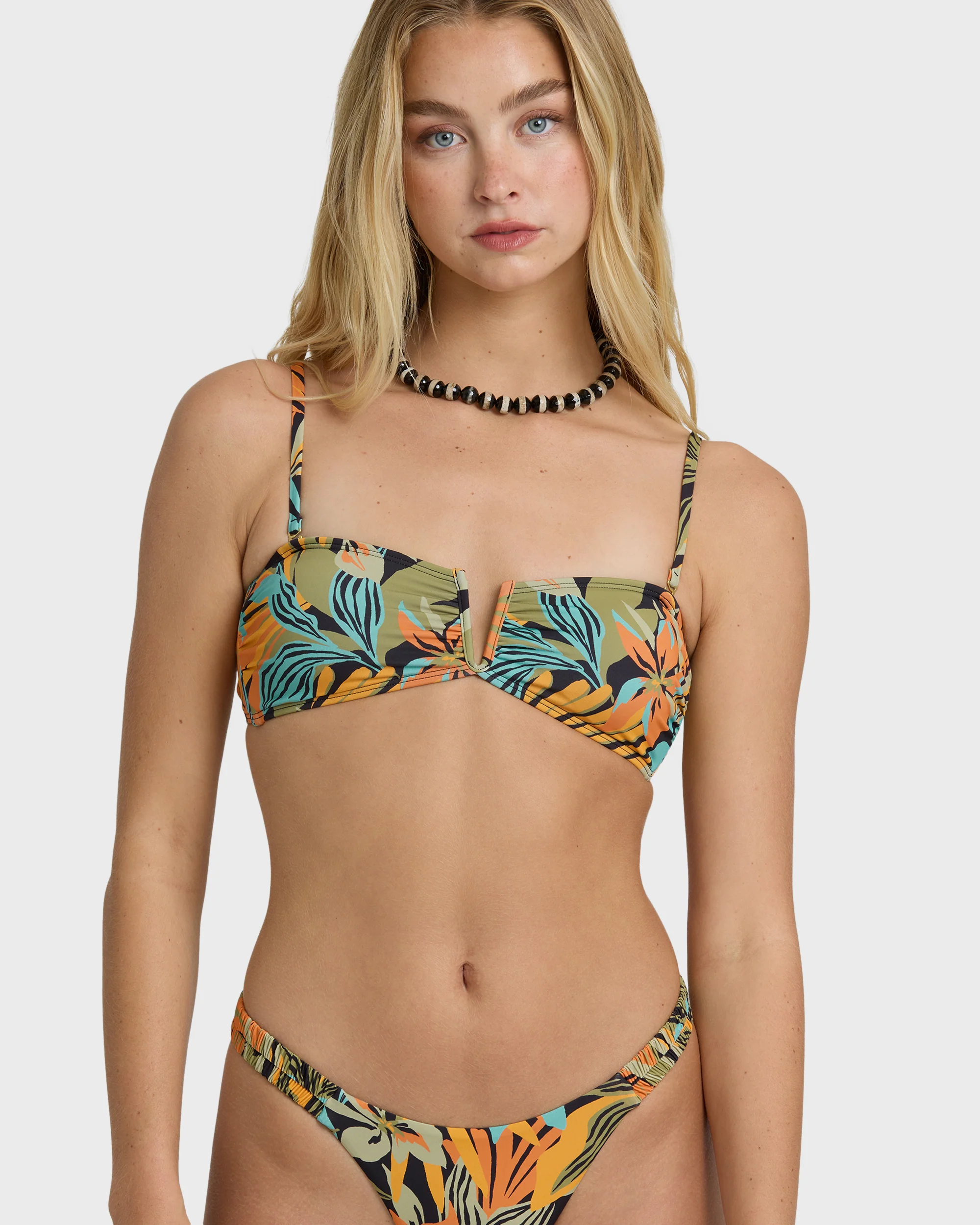 Womens Des Tropiques V Bandeau Bikini Top - Image 2