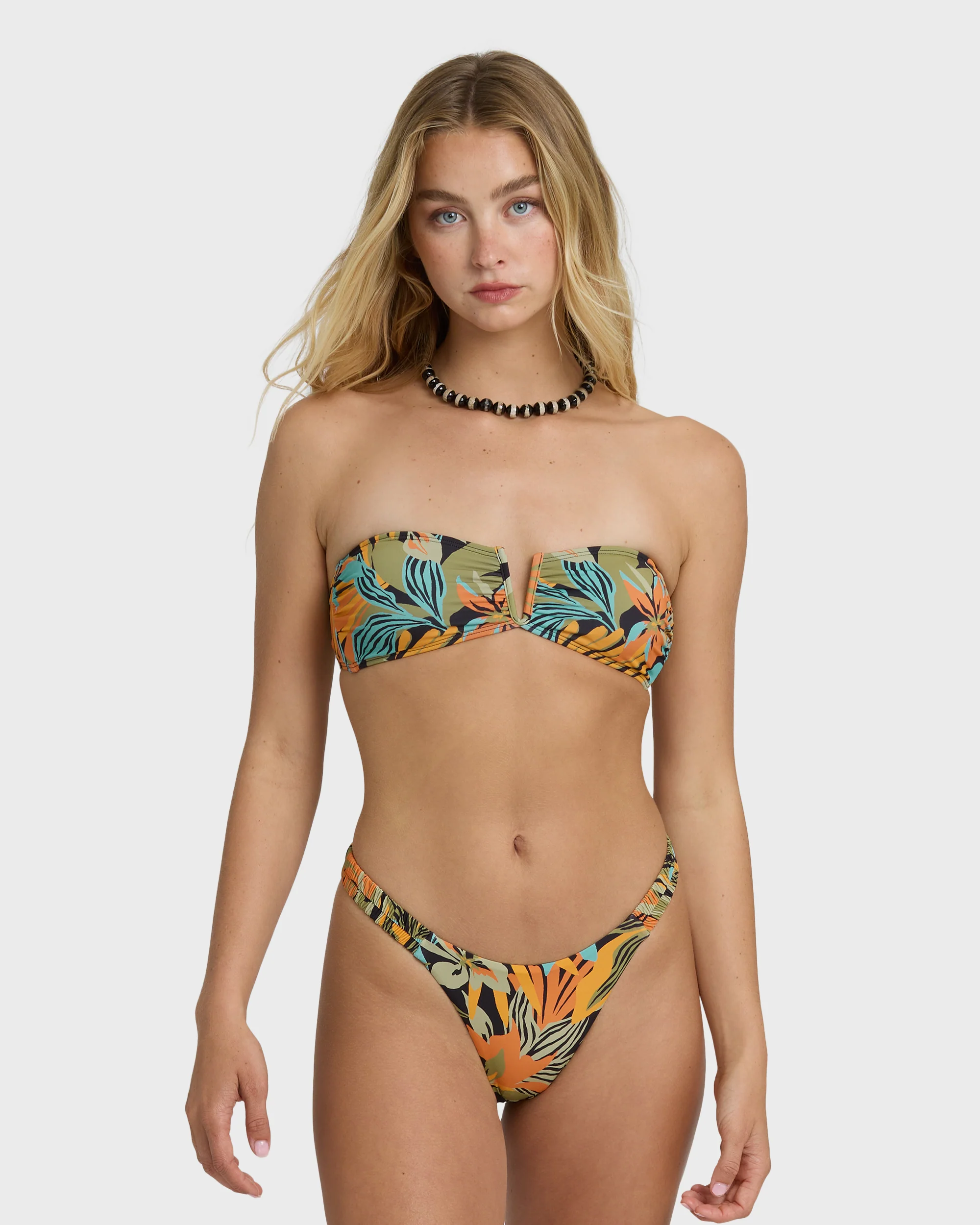 Womens Des Tropiques V Bandeau Bikini Top - Image 3