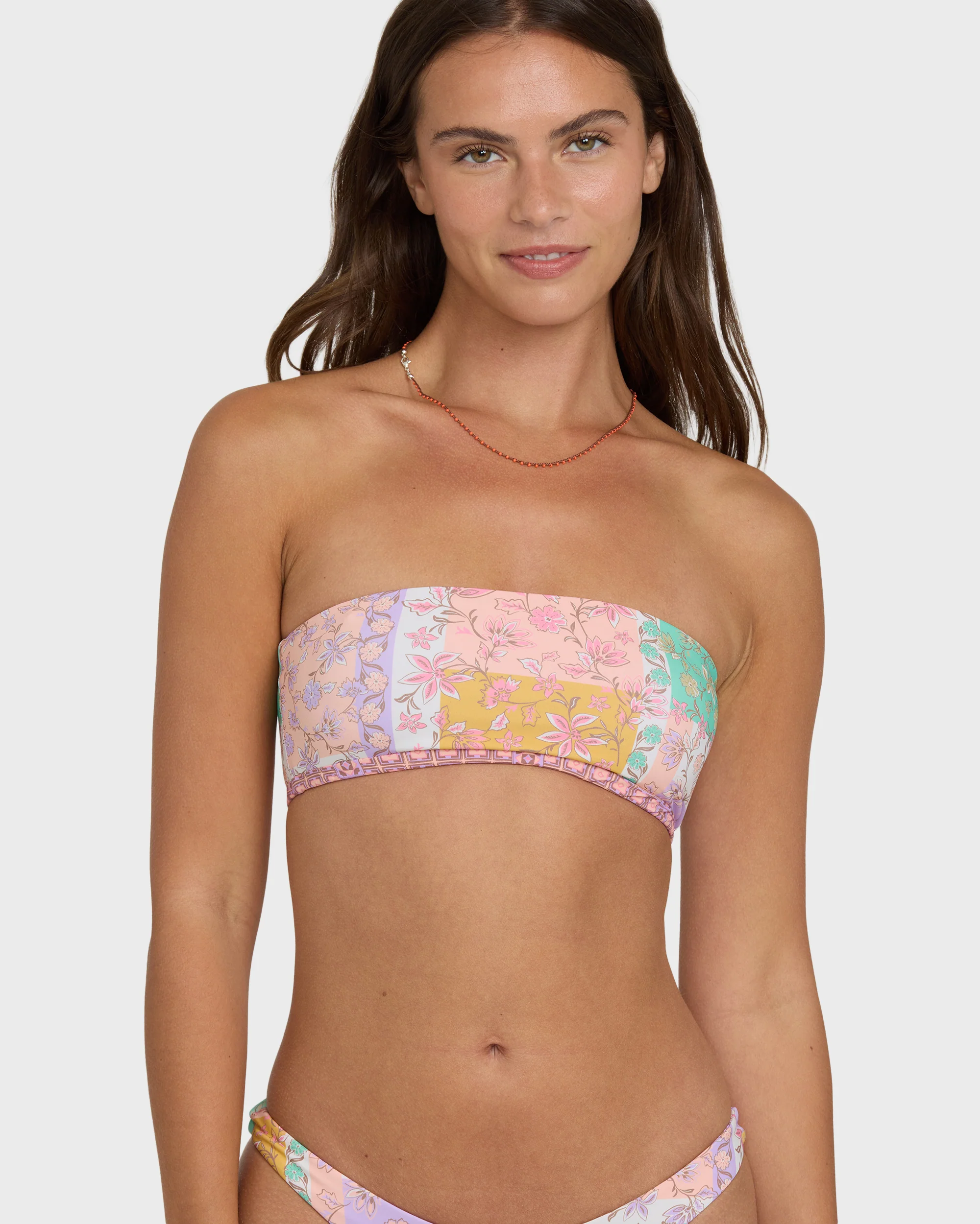 Dreamy Daze Tully Reversible Bandeau Bikini Top - Sweet Lilac - Image 5