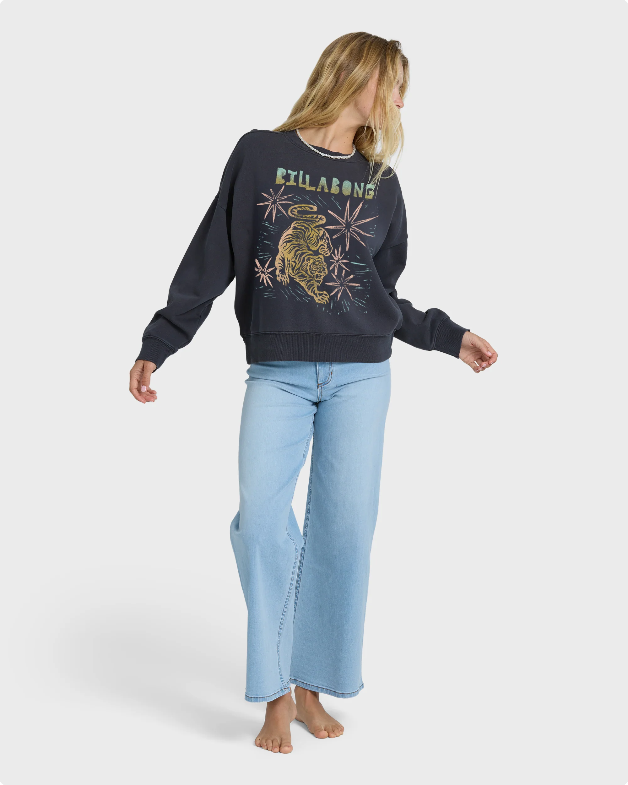 Echo Crewneck Sweatshirt - Black Sands - Image 4