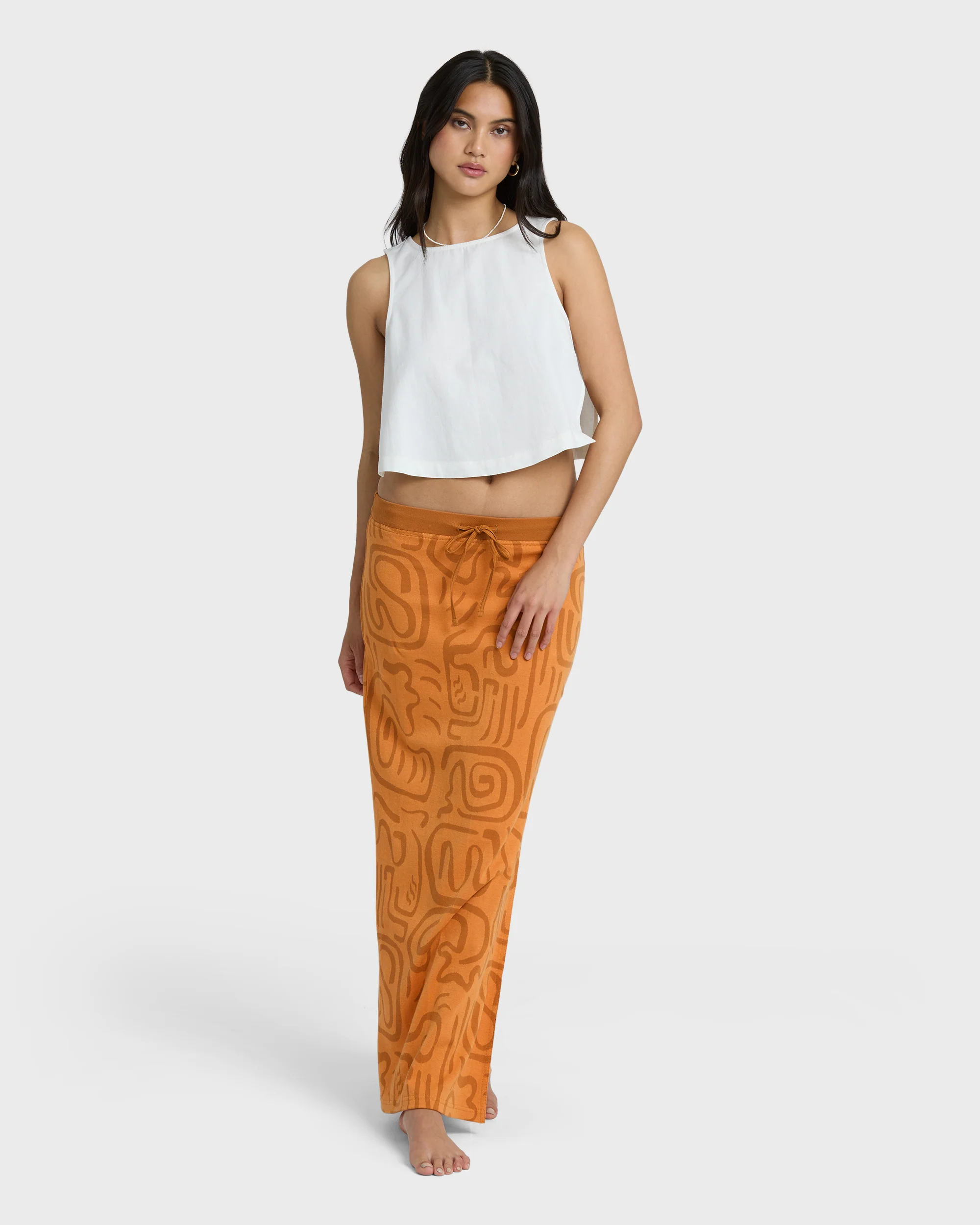 Womens Embers Knit Midi Skirt - Image 4