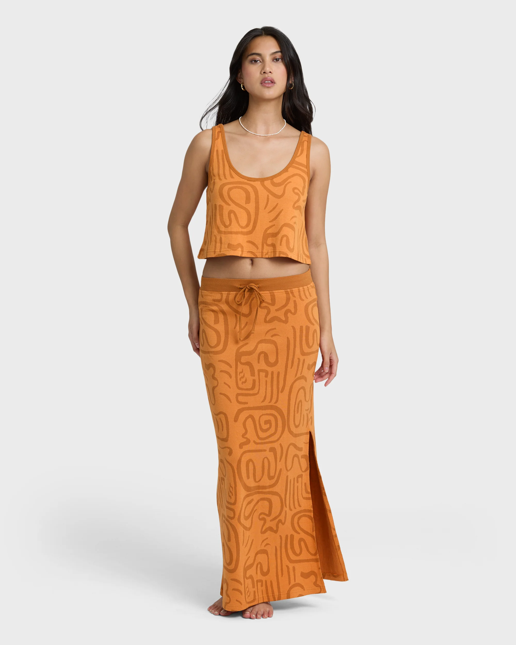 Embers Knit Tank - Tangerine - Image 3