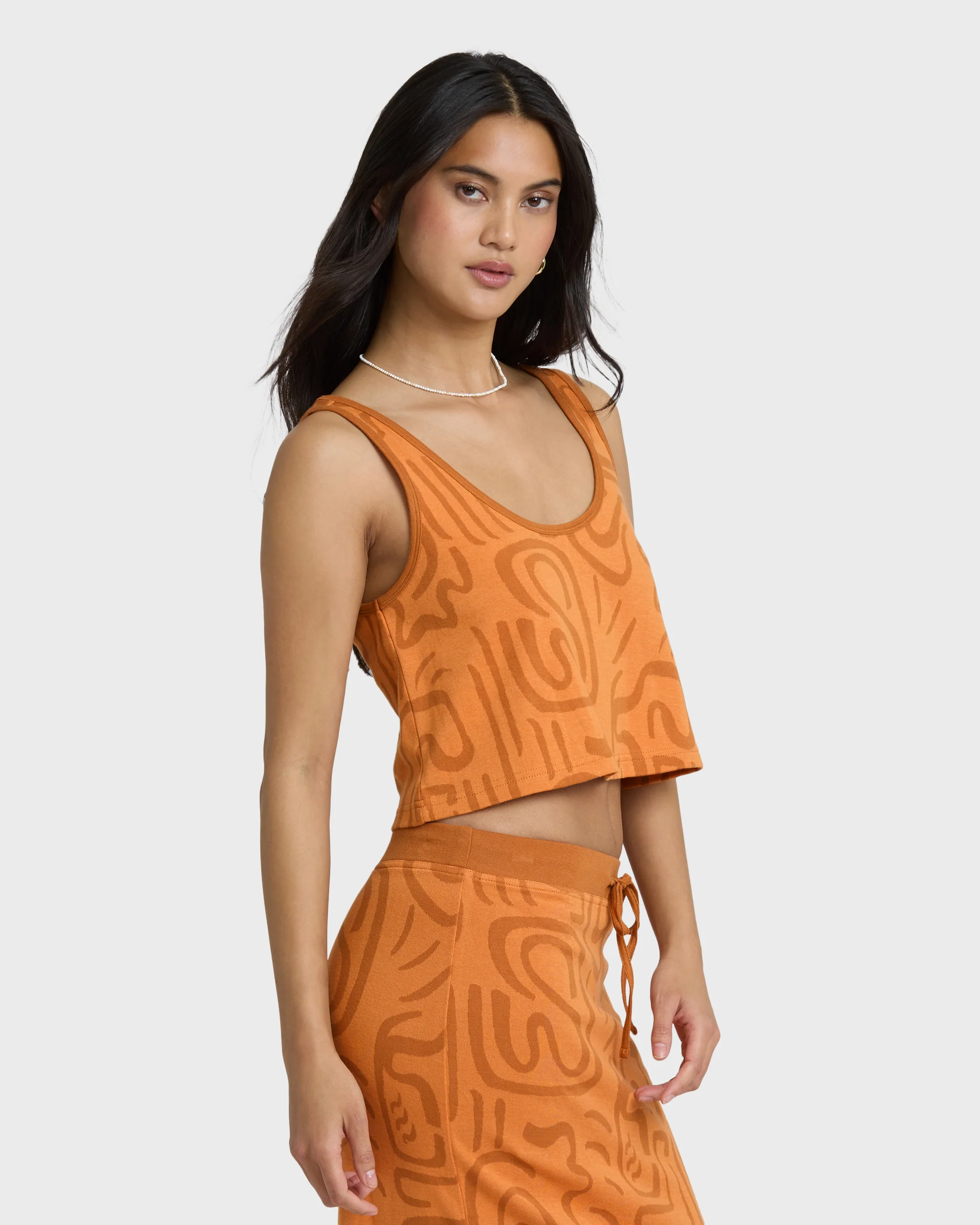 Embers Knit Tank - Tangerine - Image 4